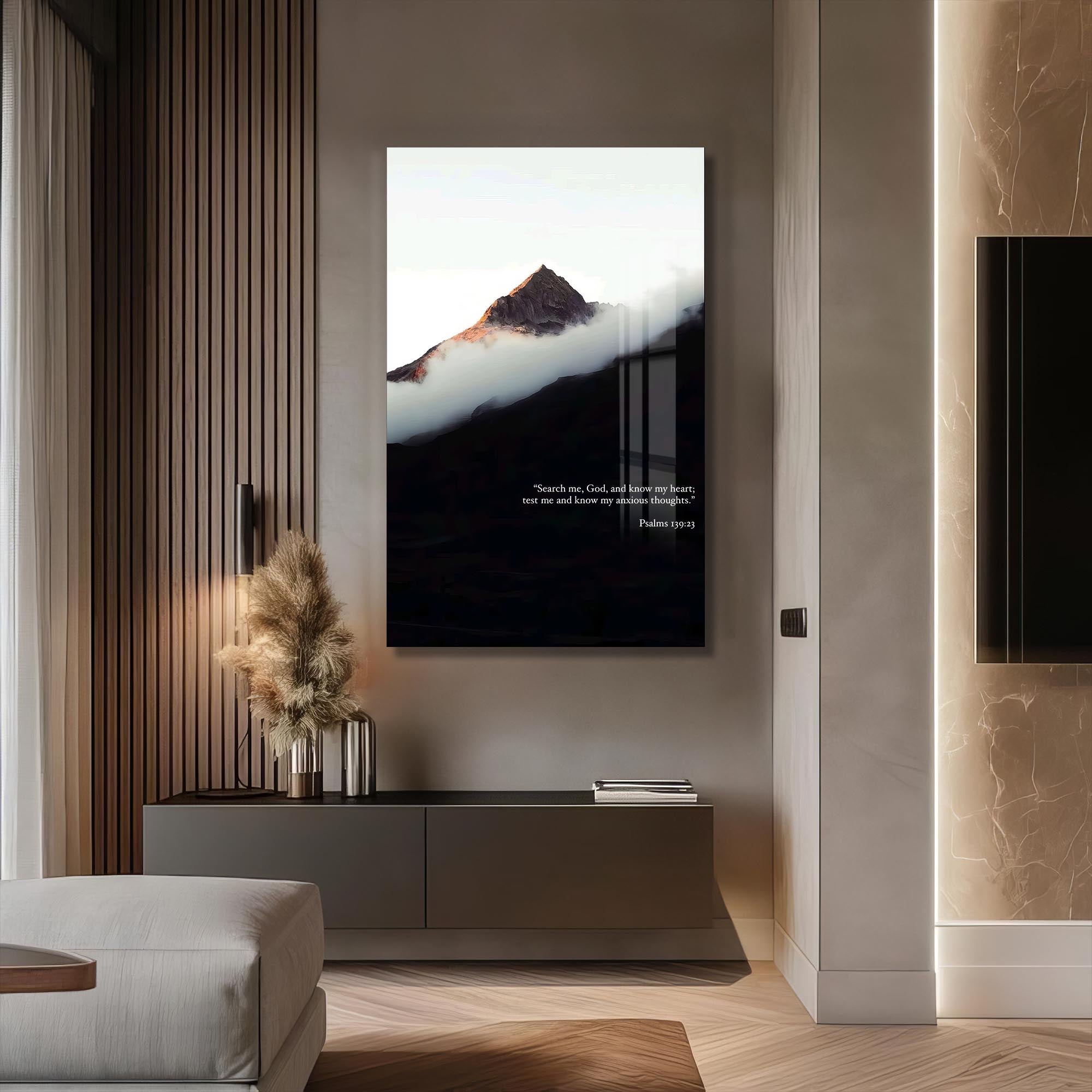 Artronauts Glass Print Search My Heart– Christian Tempered Glass Wall Art