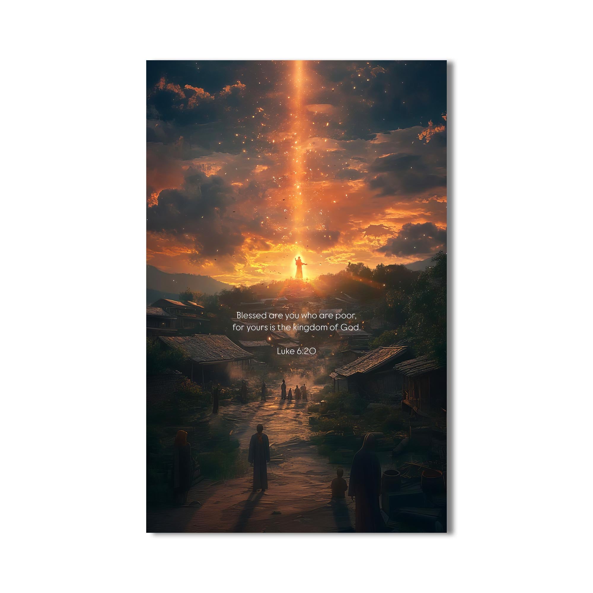 Artronauts Glass Print Blessed Are You– Christian Tempered Glass Wall Art