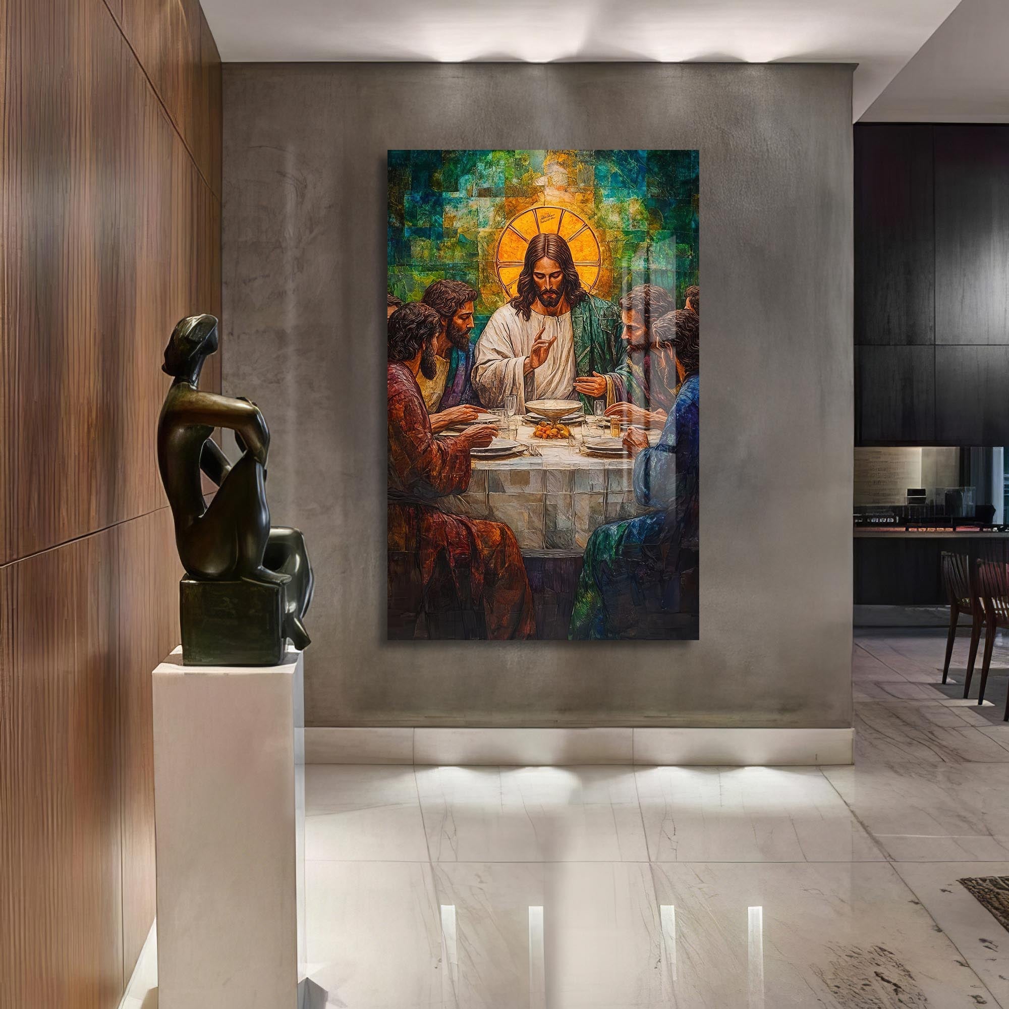 Artronauts Glass Print The Last Supper– Christian Tempered Glass Wall Art