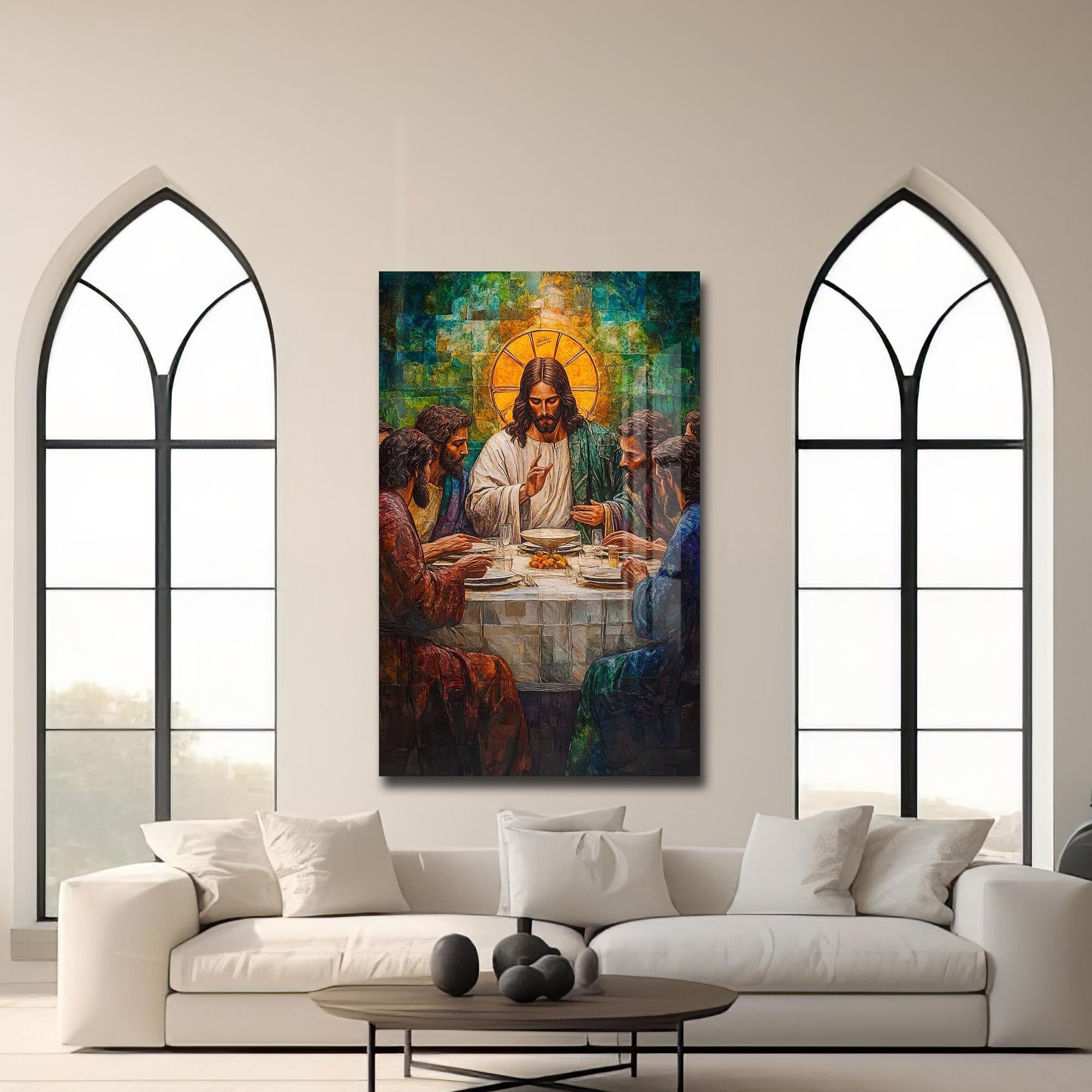 Artronauts Glass Print The Last Supper– Christian Tempered Glass Wall Art