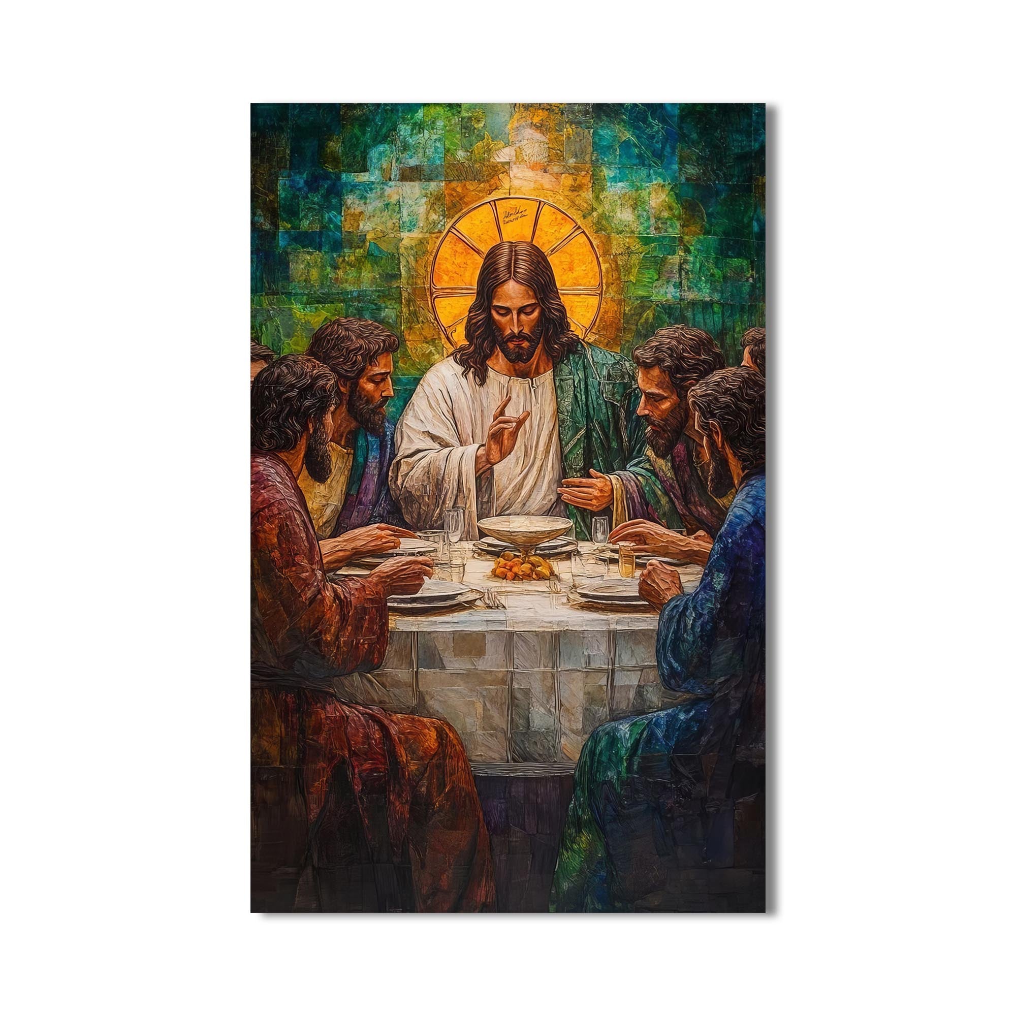 Artronauts Glass Print The Last Supper– Christian Tempered Glass Wall Art
