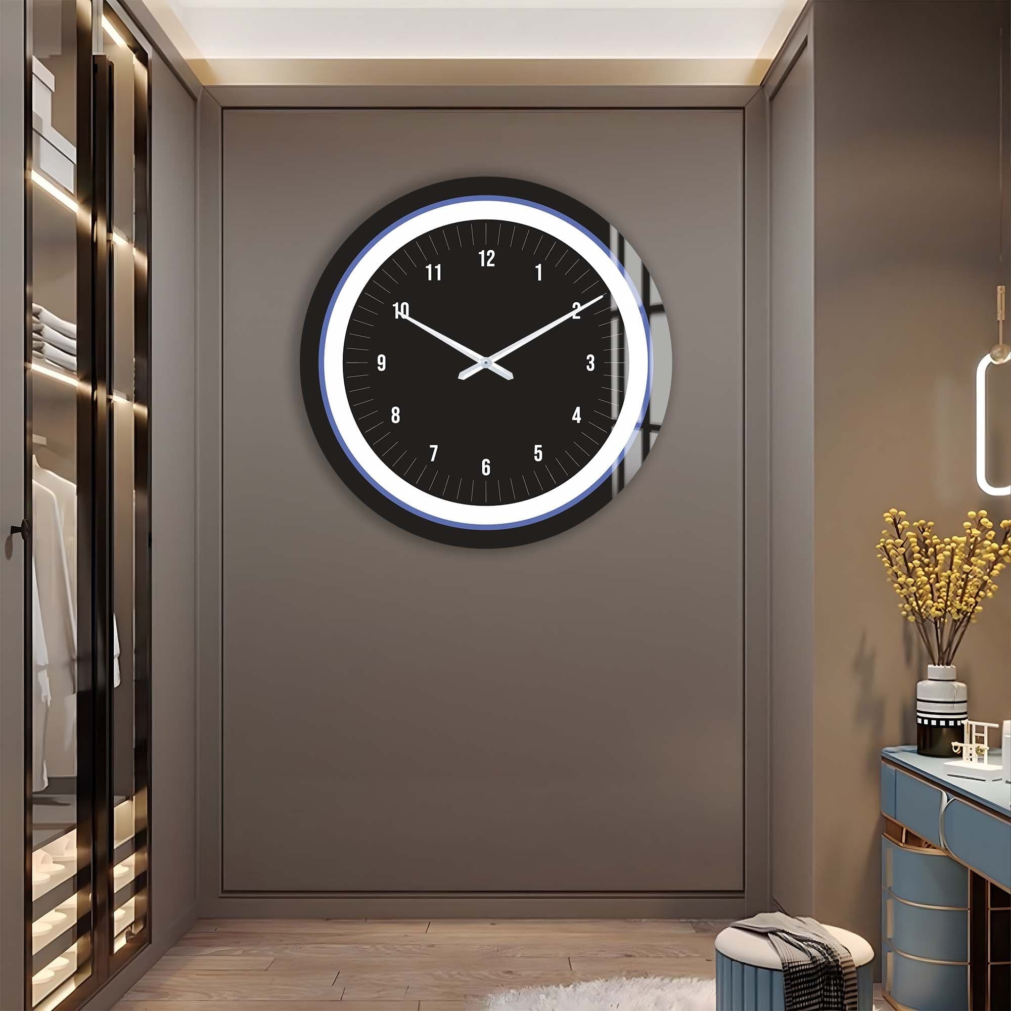 Artronauts Glass Print Sapphire Touch - Glass Wall Clock