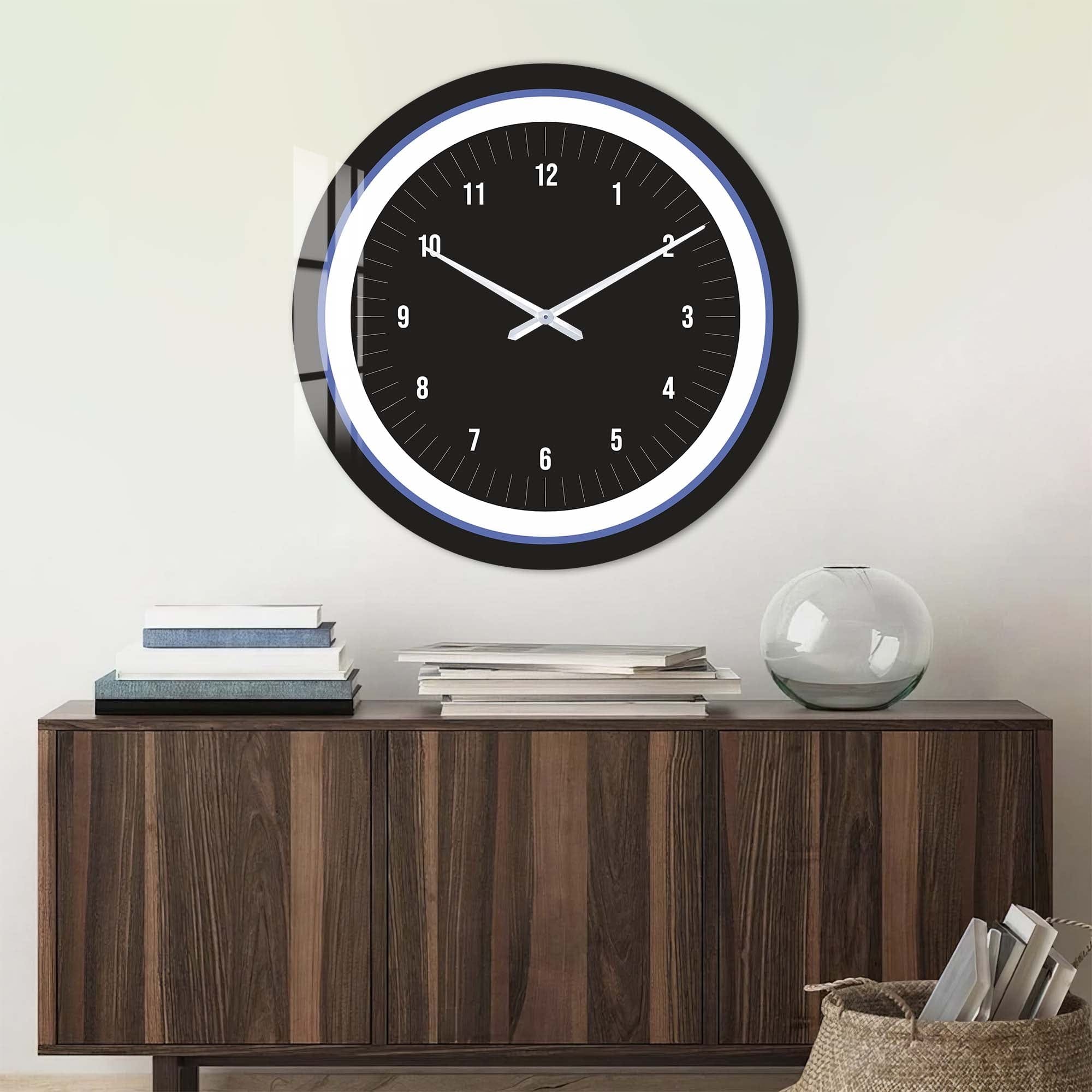 Artronauts Glass Print Sapphire Touch - Glass Wall Clock