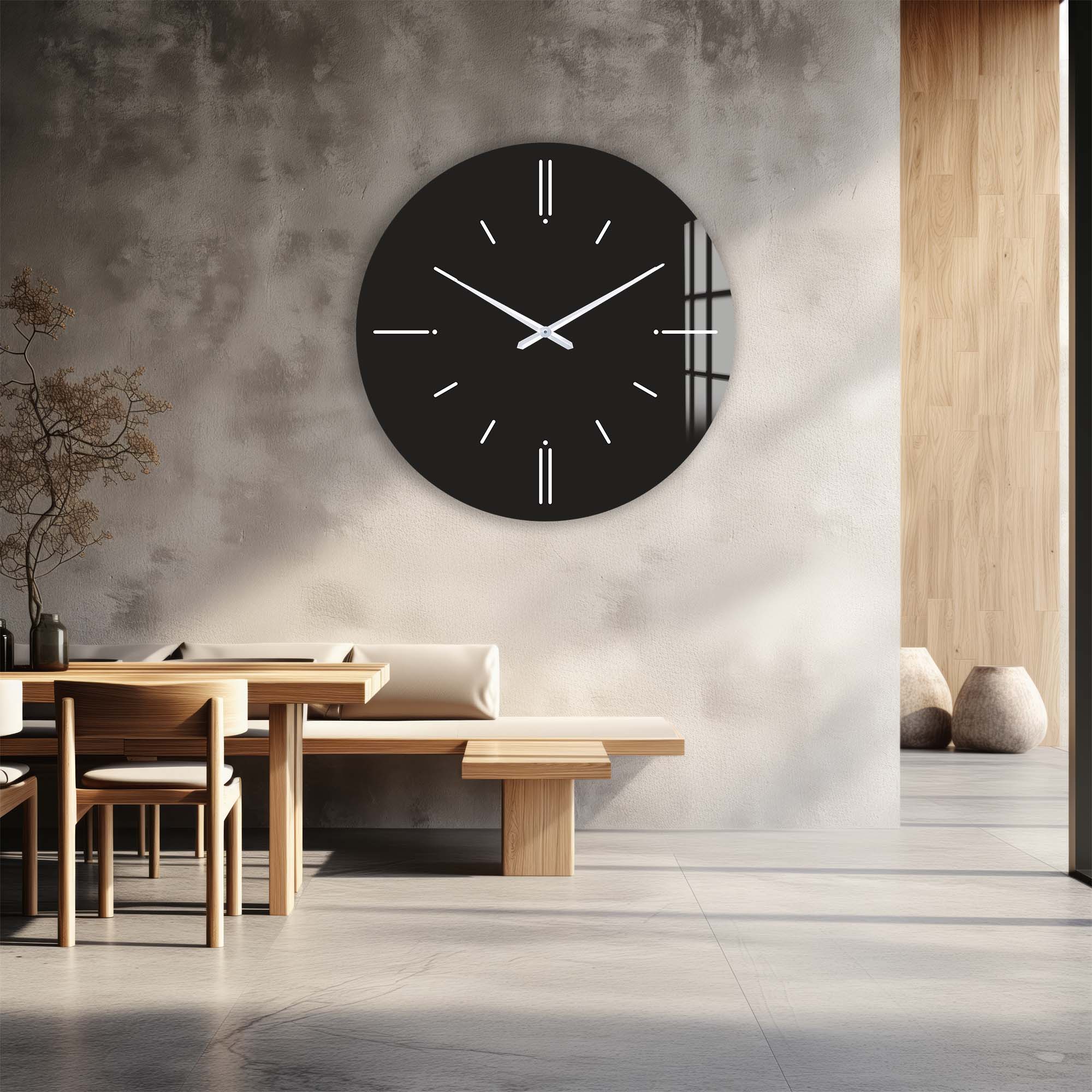 Artronauts Glass Print Minimal - Glass Wall Clock