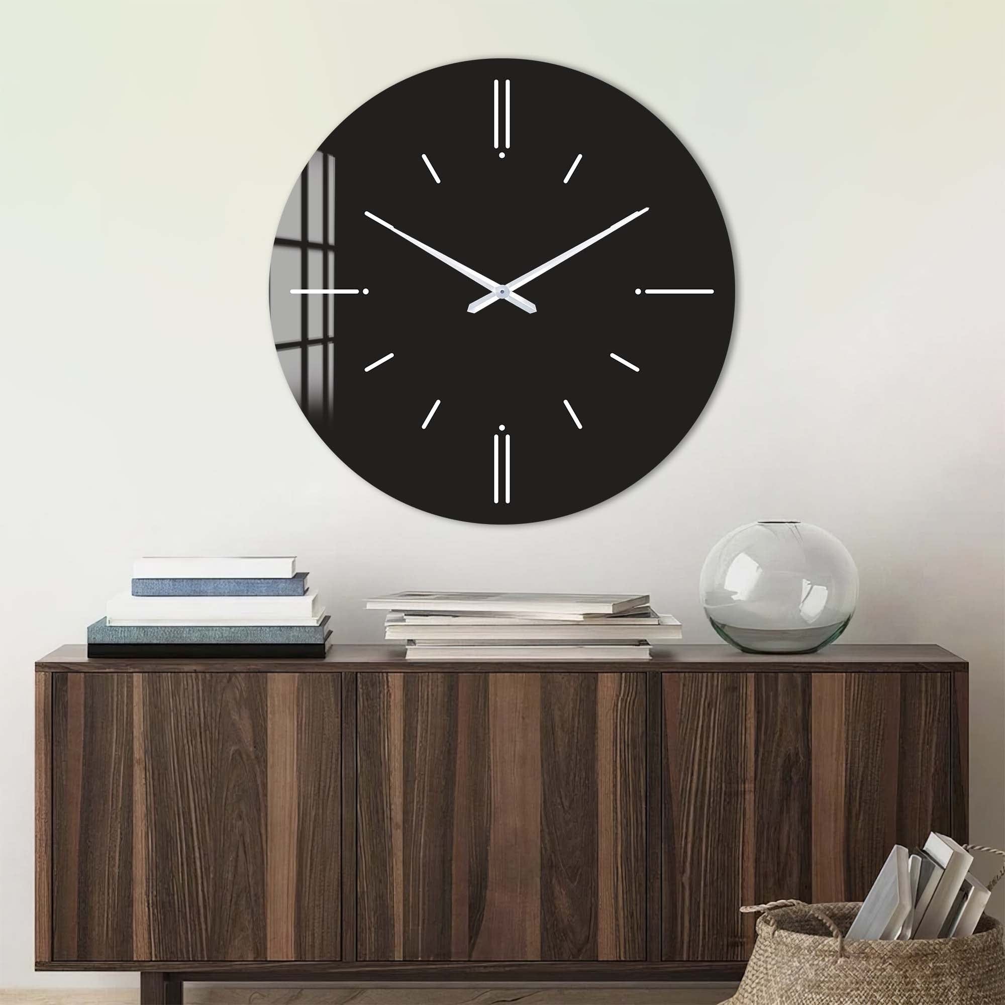 Artronauts Glass Print Minimal - Glass Wall Clock