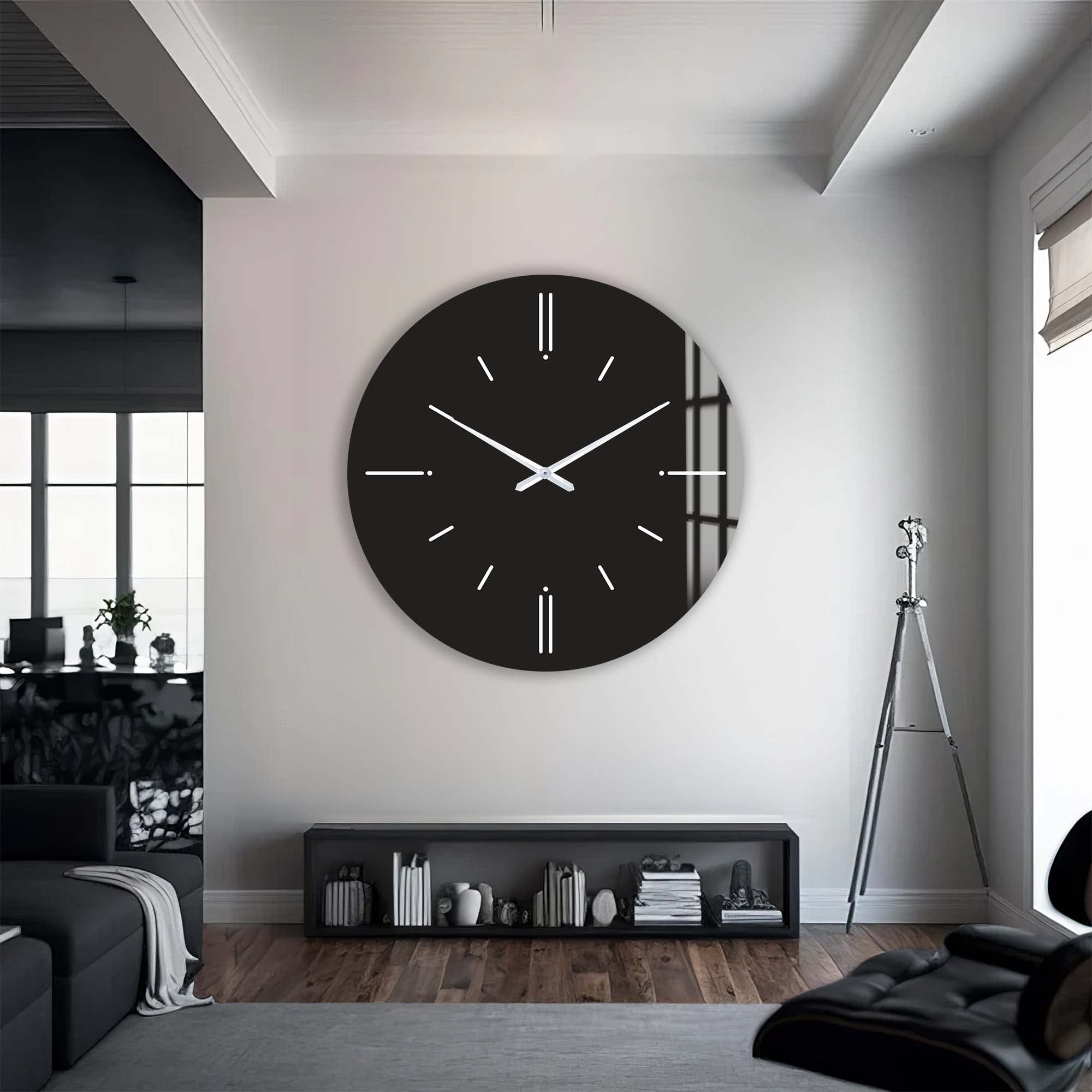 Artronauts Glass Print Minimal - Glass Wall Clock
