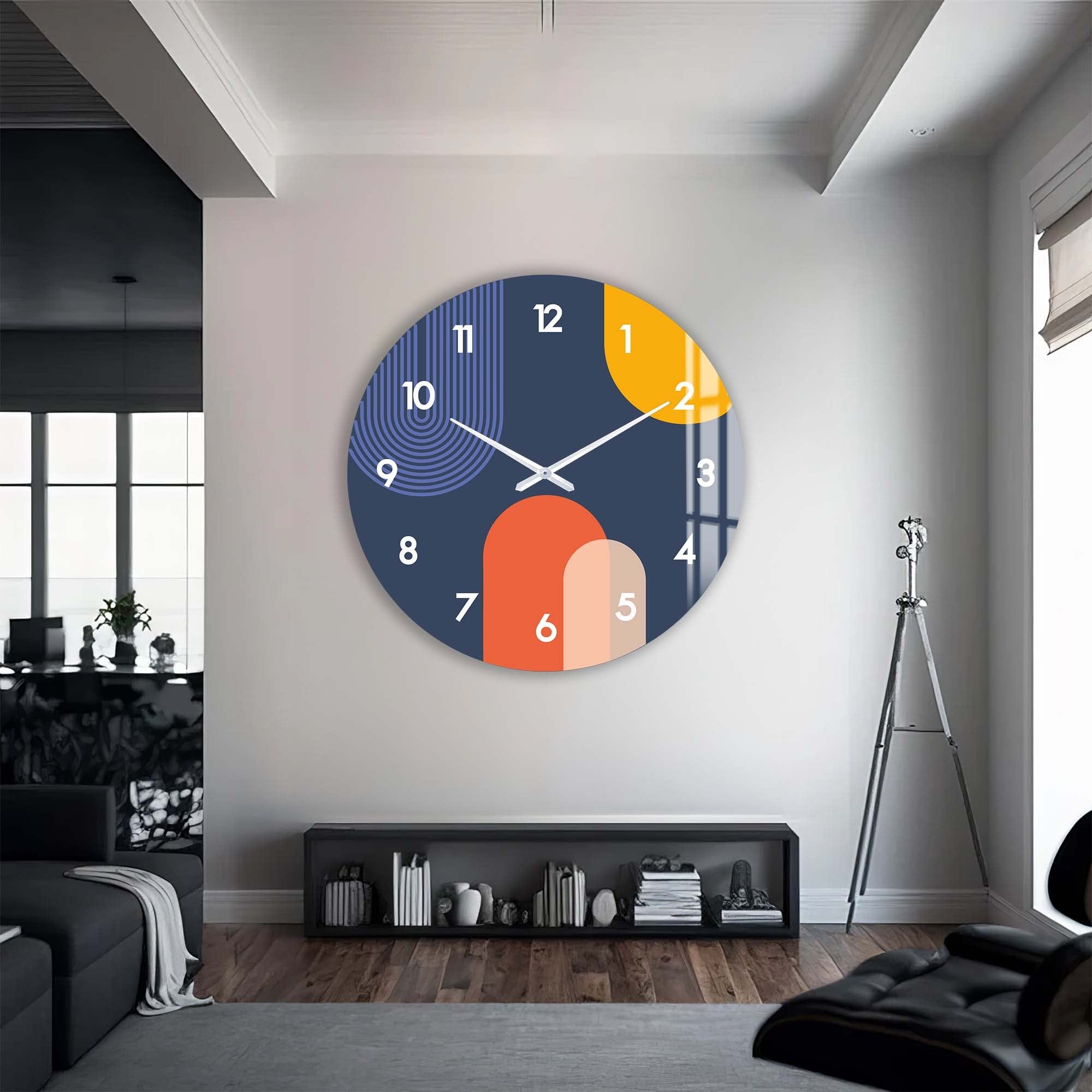 Artronauts Glass Print Puffy - Glass Wall Clock