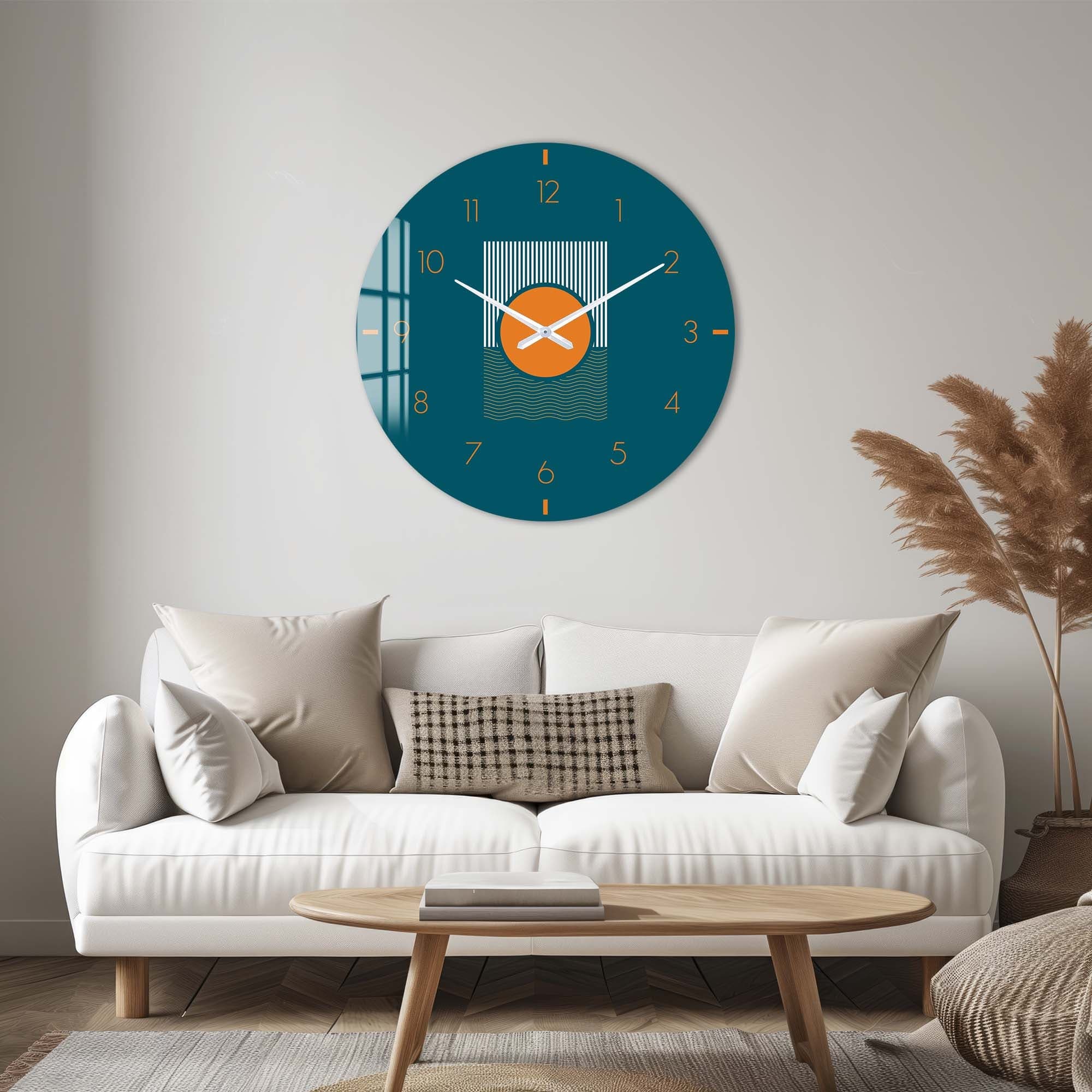 Artronauts Glass Print Soluna - Glass Wall Clock