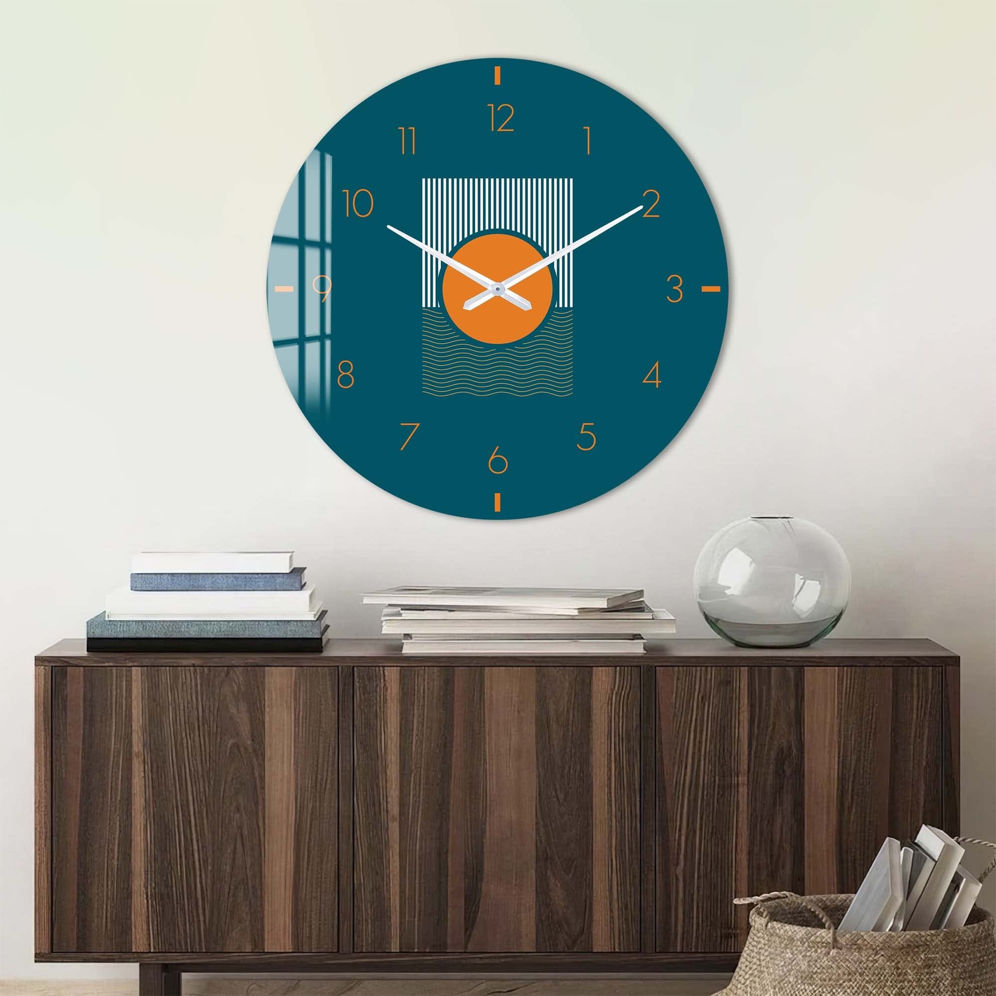 Artronauts Glass Print Soluna - Glass Wall Clock