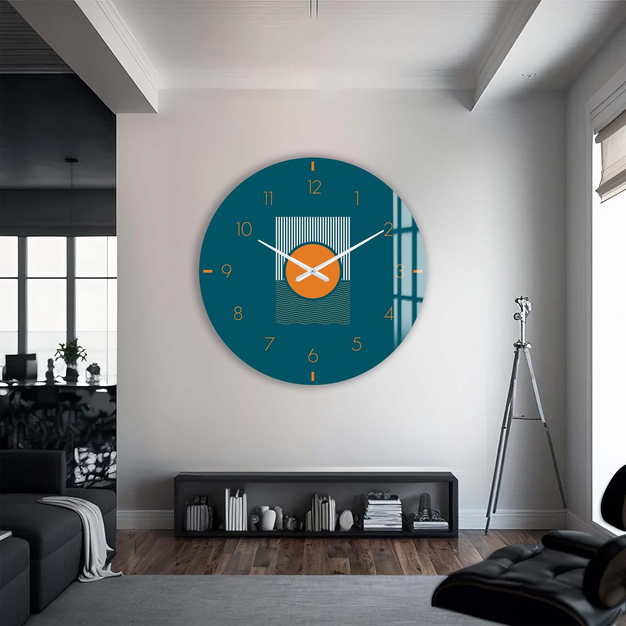 Artronauts Glass Print Soluna - Glass Wall Clock