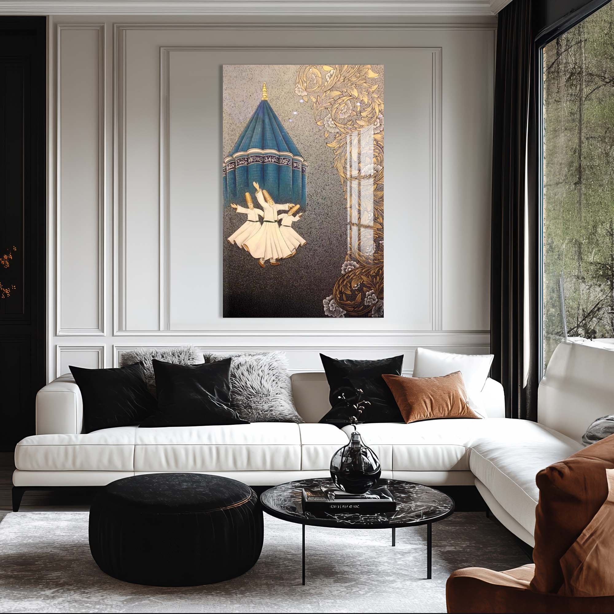 Artronauts Glass Print Whirling Dervish- Islamic Tempered Glass Wall Art