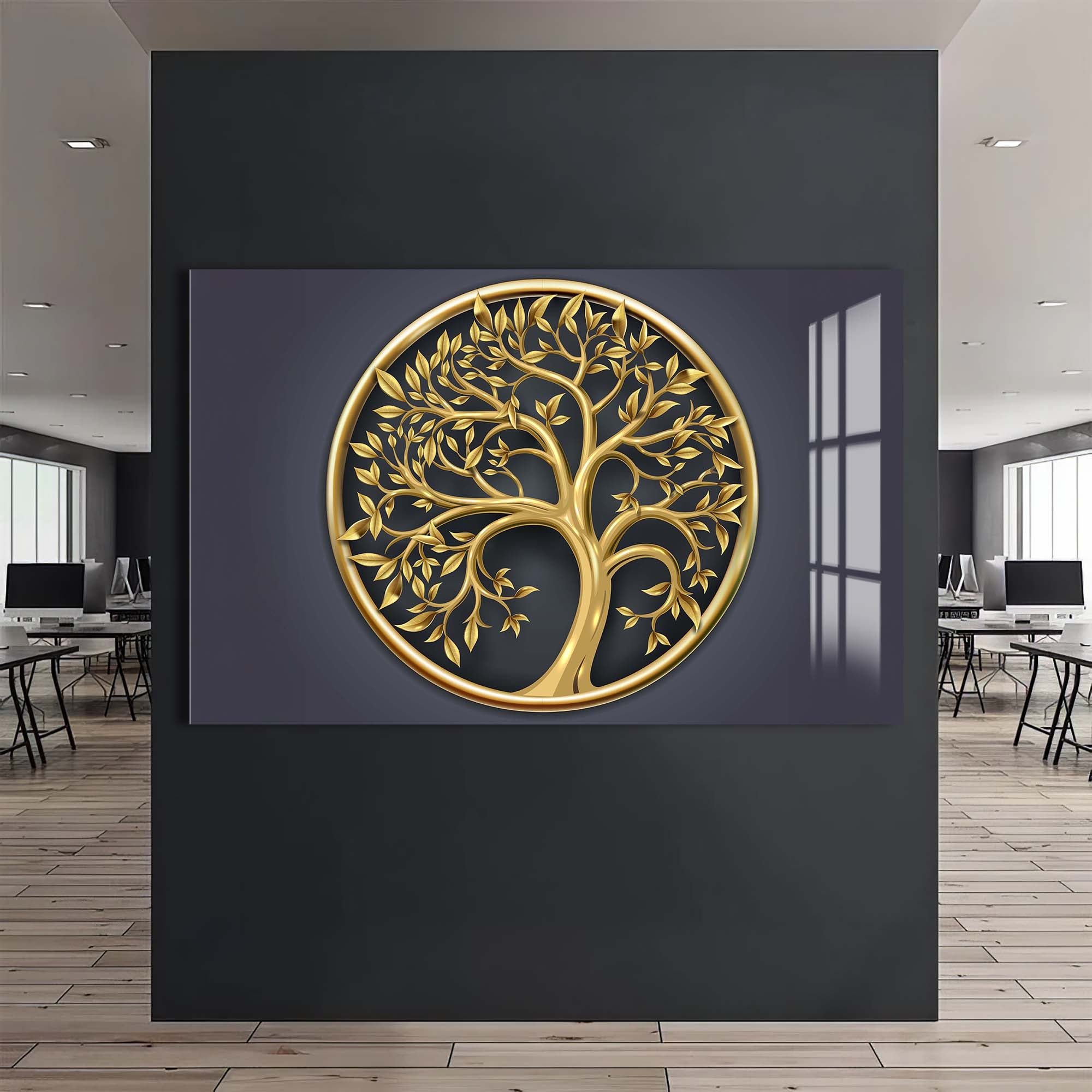 Sacred Roots- Tempered Glass Wall Art