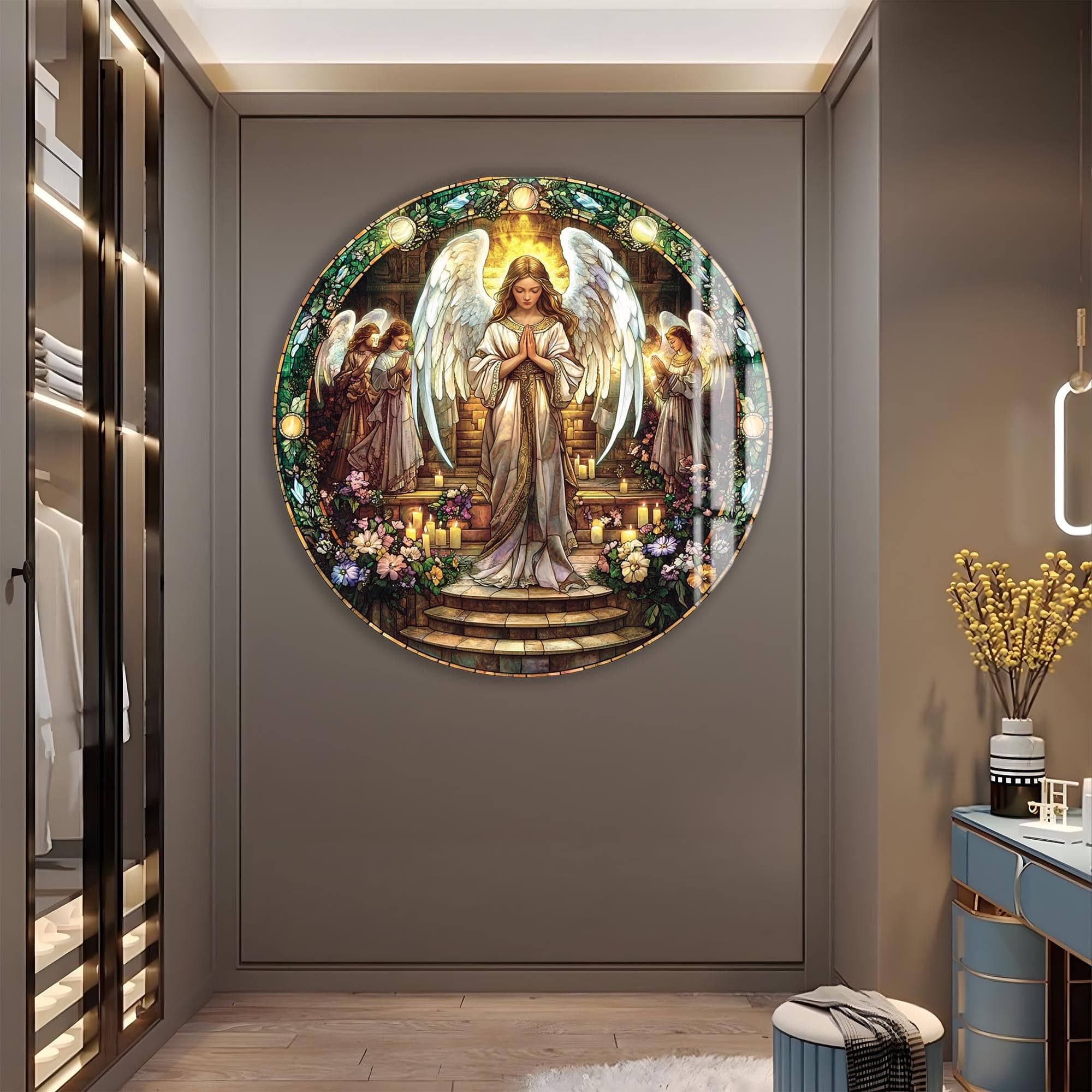 Artronauts Glass Print Heavenly Verse- Rounded Tempered Glass Wall Art