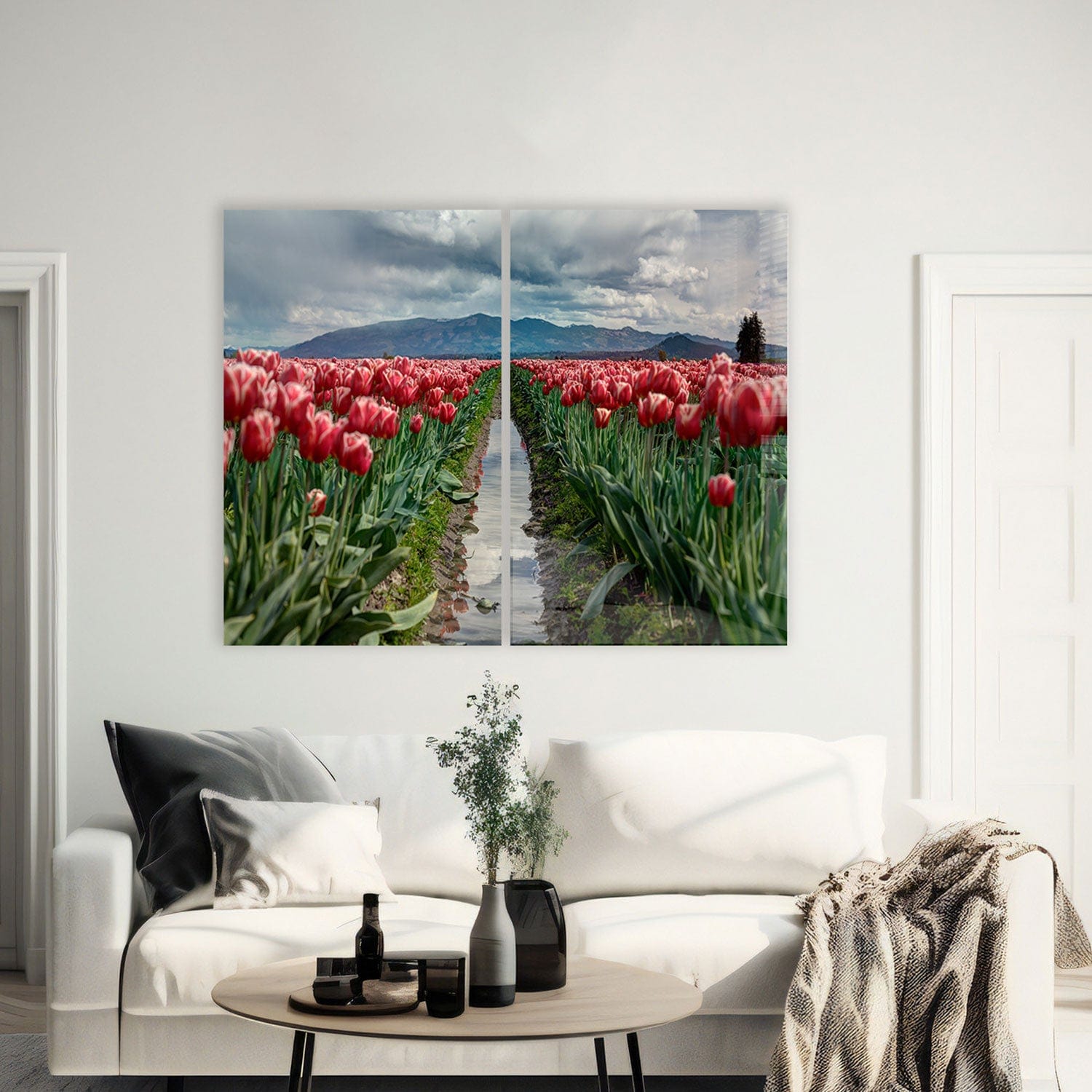 Artronauts Glass Print 140x110 cm | 55.5"x43.5" Rose Garden