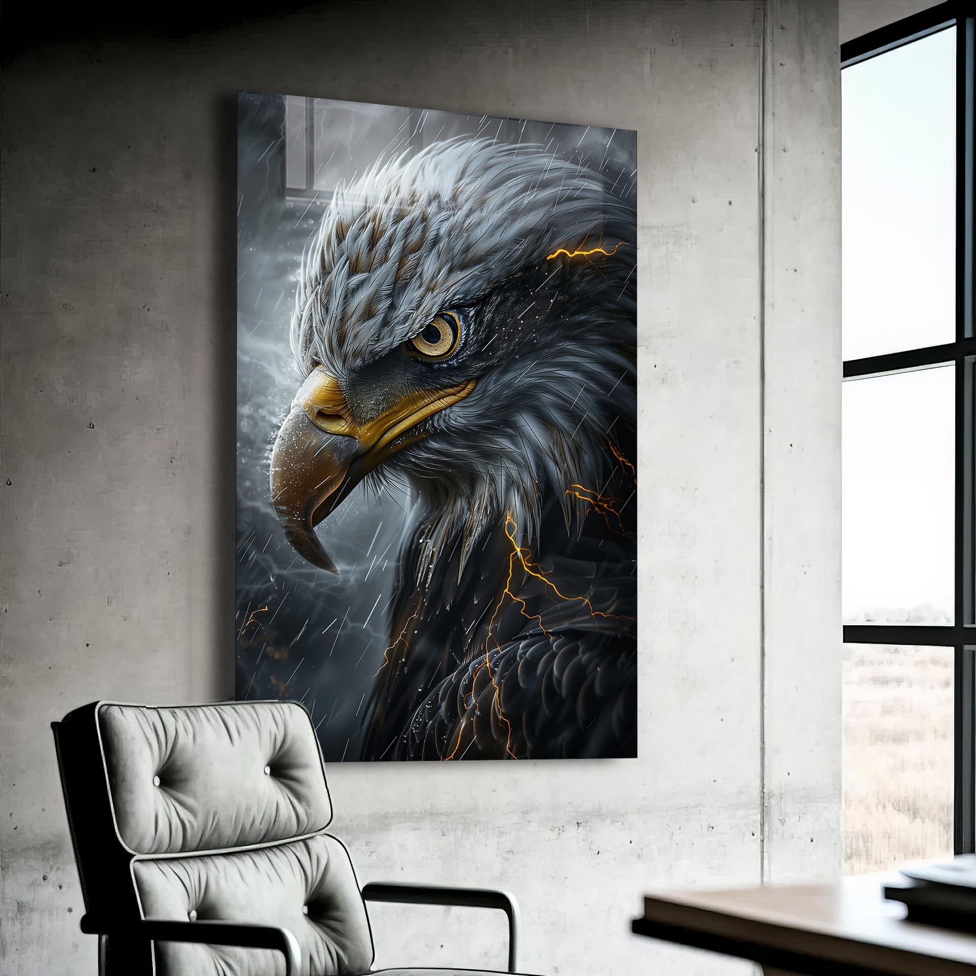 Artronauts Glass Print Wild Eagle - Tempered Glass Wall Art