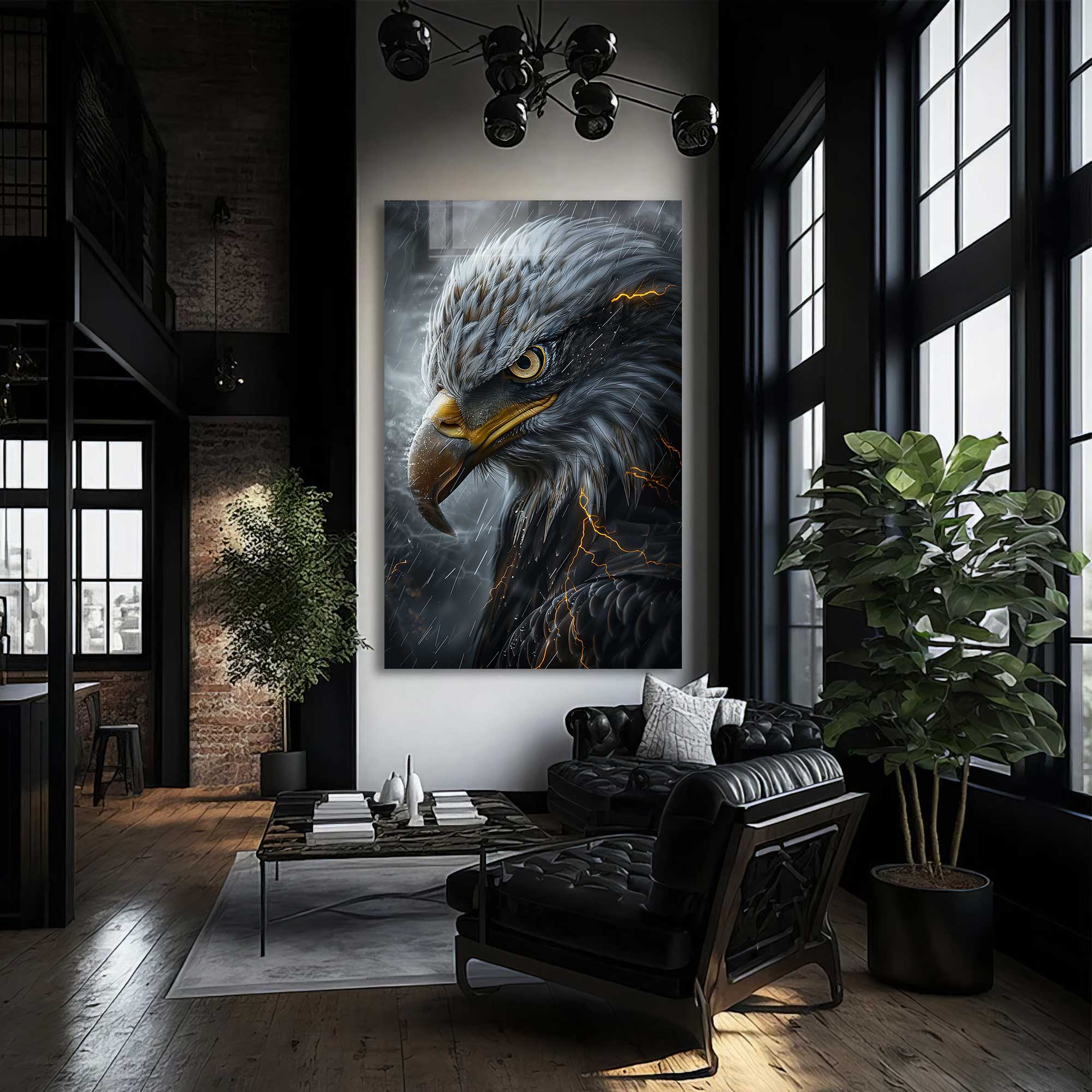 Artronauts Glass Print Wild Eagle - Tempered Glass Wall Art