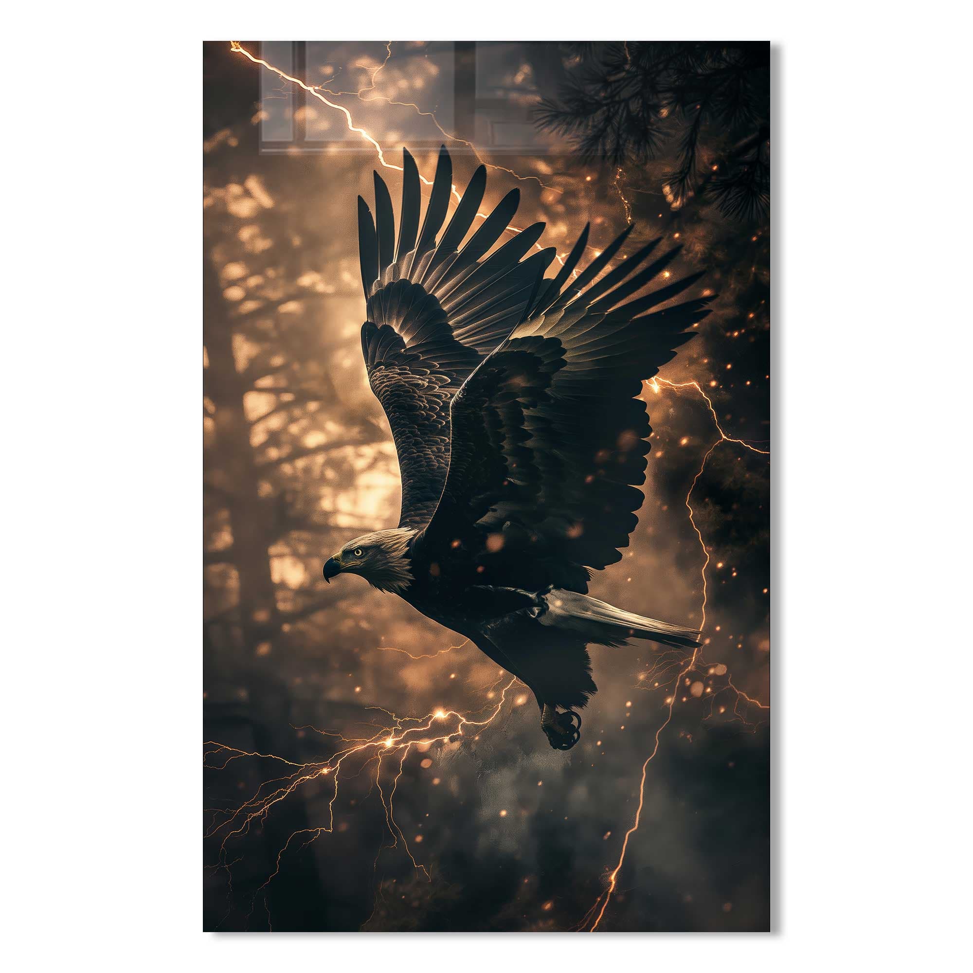Artronauts Glass Print Hunter Eagle - Tempered Glass Wall Art