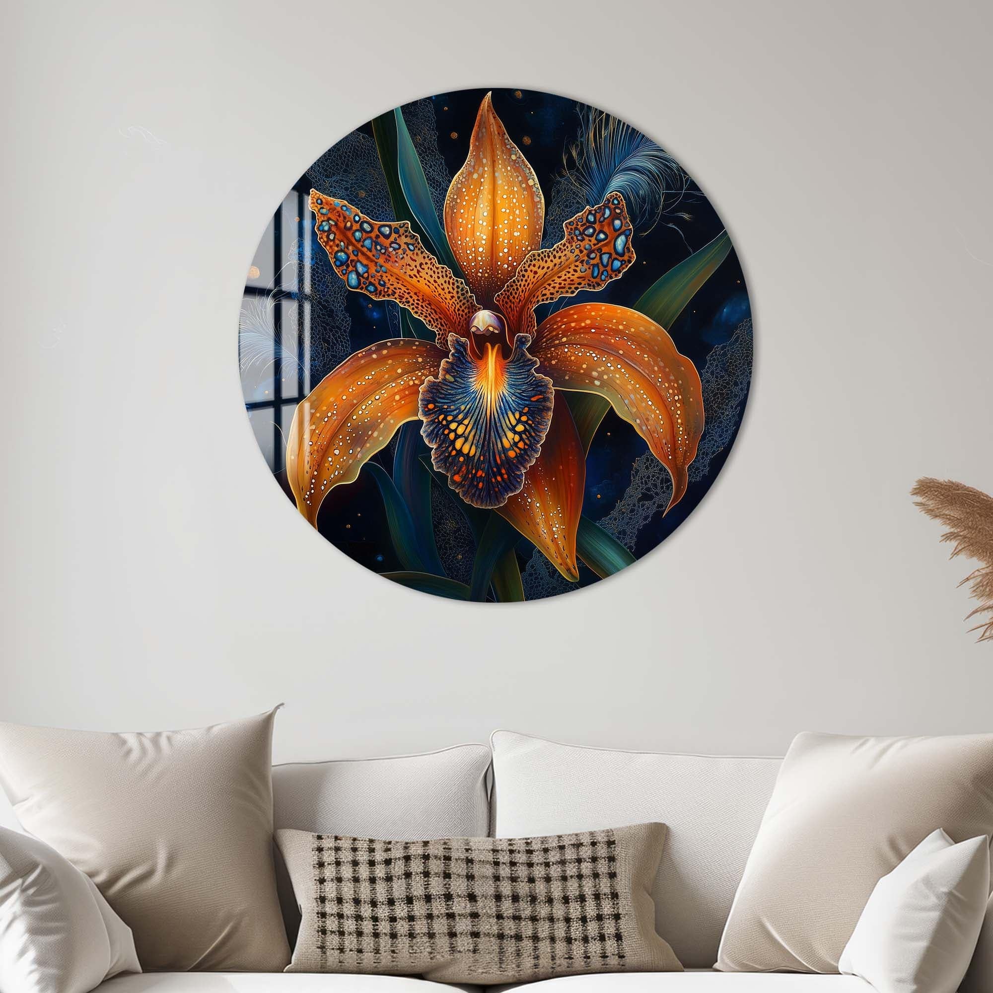 Artronauts Glass Print Lunara - Rounded Glass Wall Art