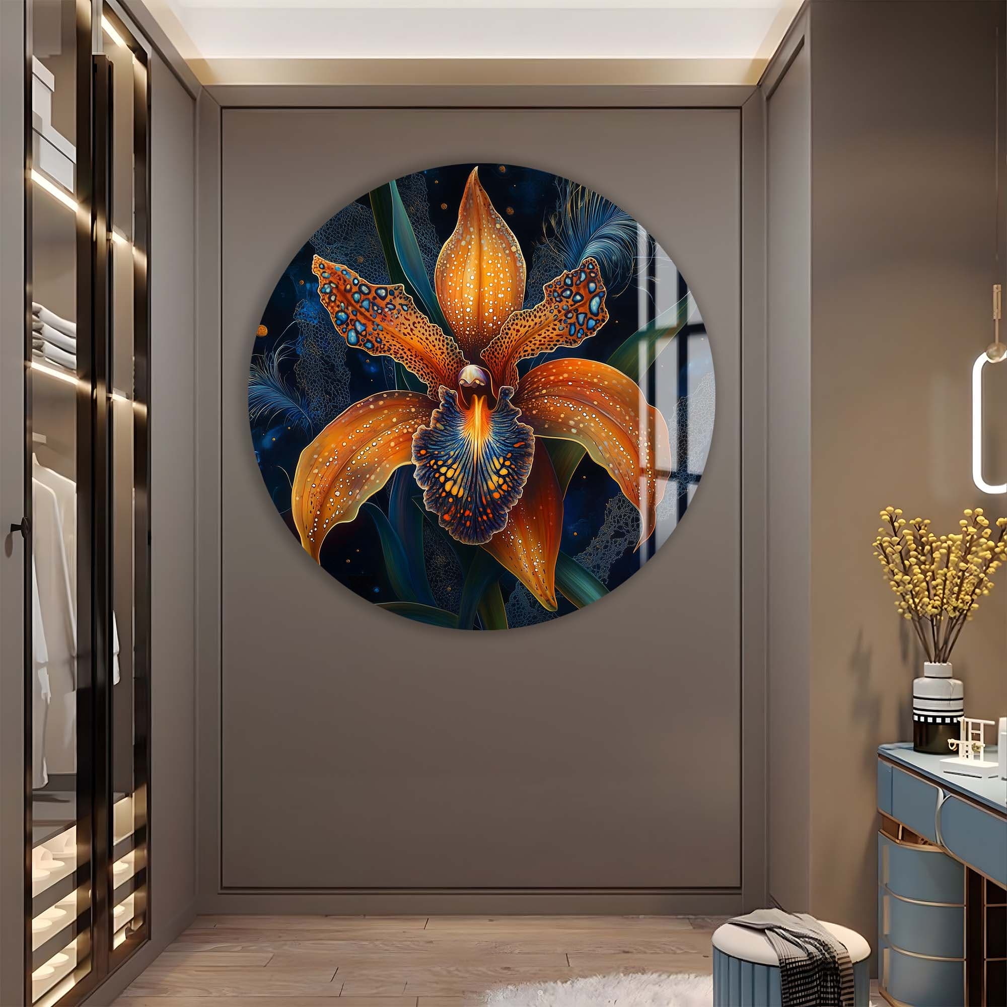 Artronauts Glass Print Lunara - Rounded Glass Wall Art