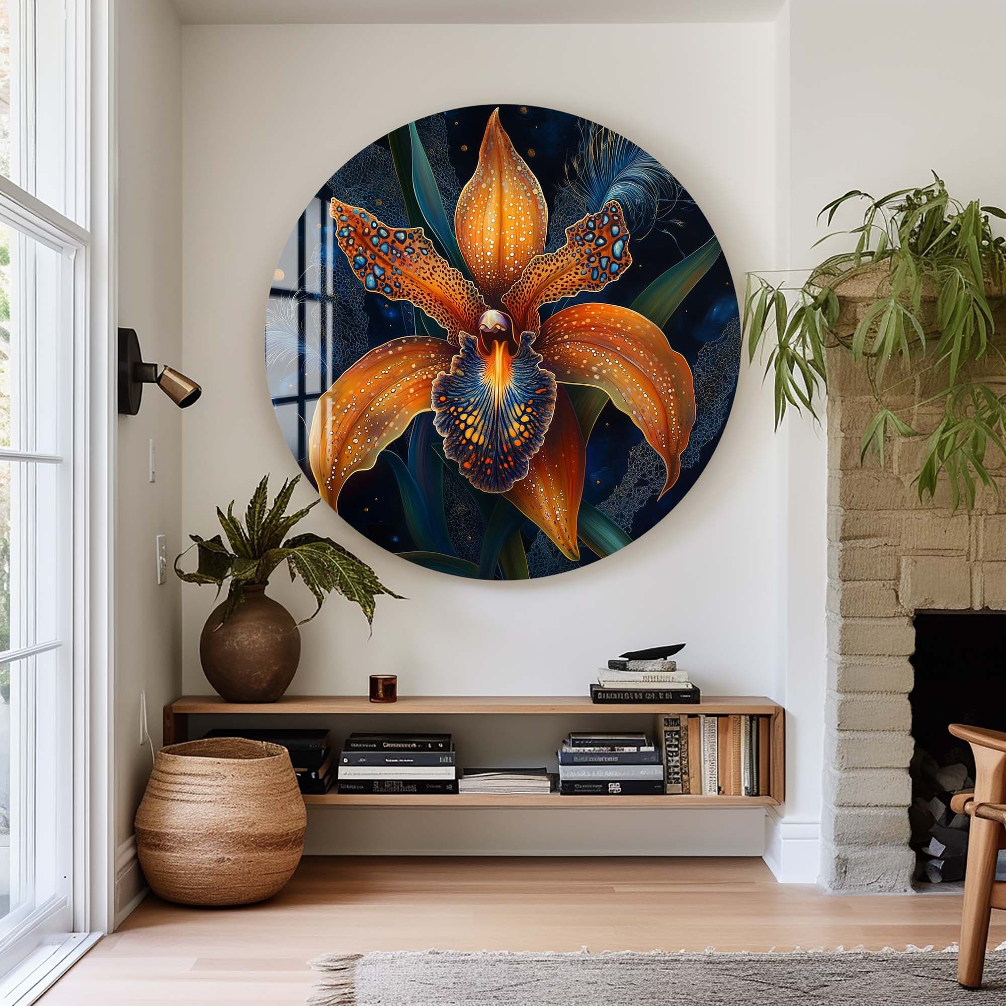 Artronauts Glass Print Lunara - Rounded Glass Wall Art