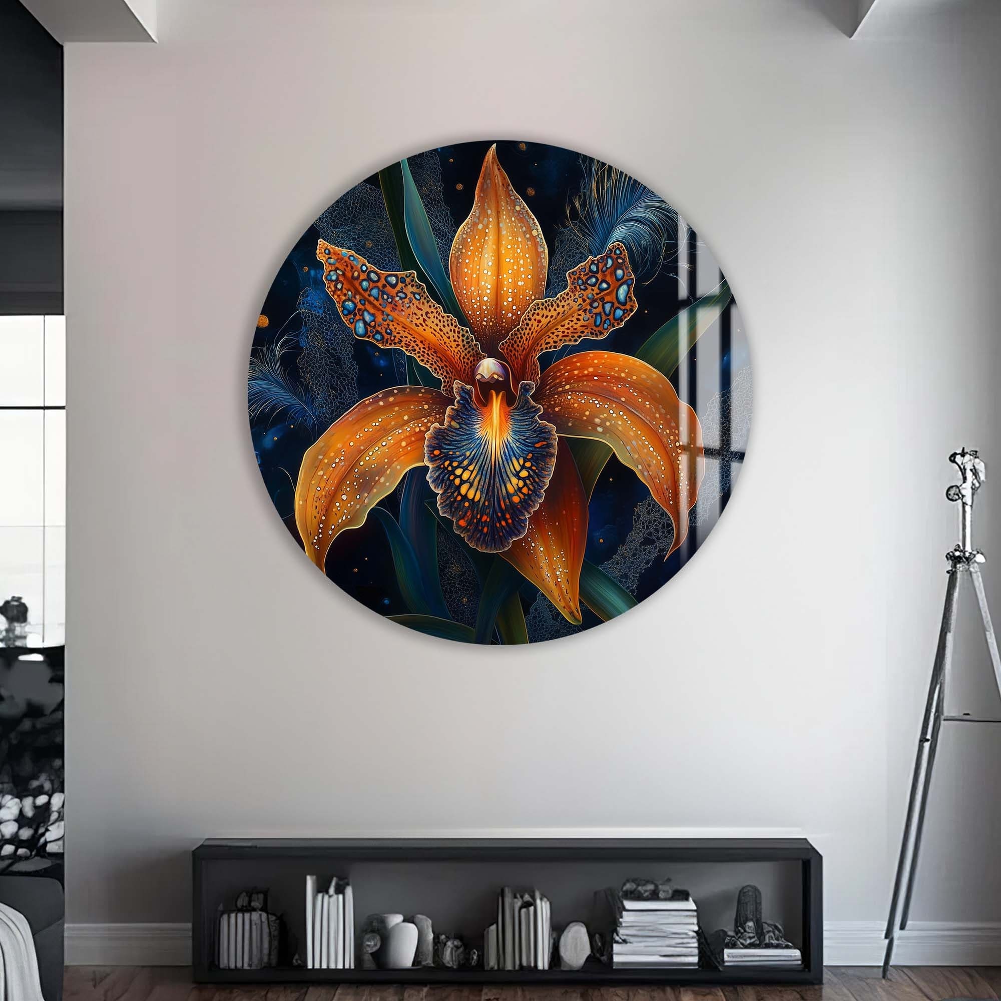 Artronauts Glass Print Lunara - Rounded Glass Wall Art
