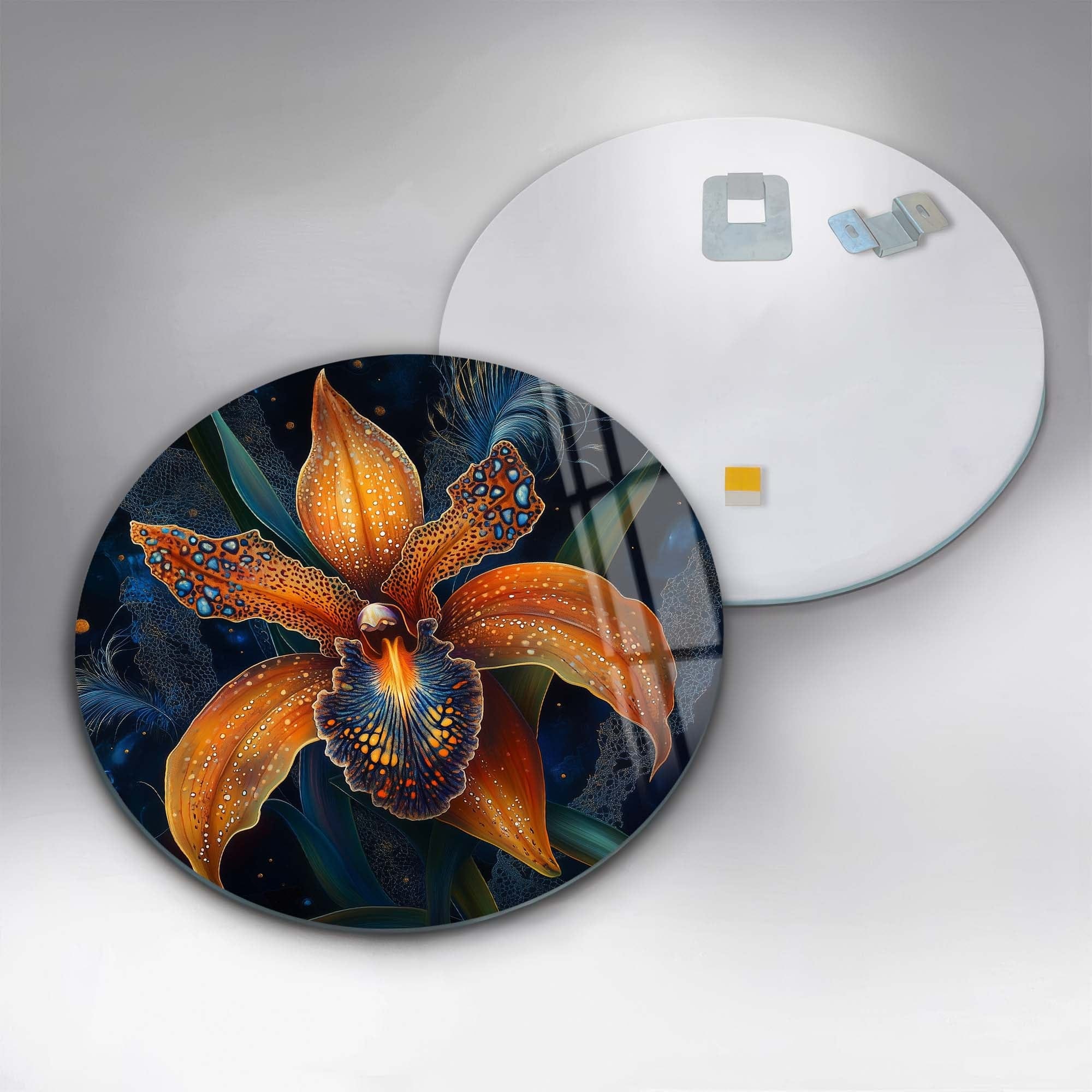 Artronauts Glass Print Lunara - Rounded Glass Wall Art
