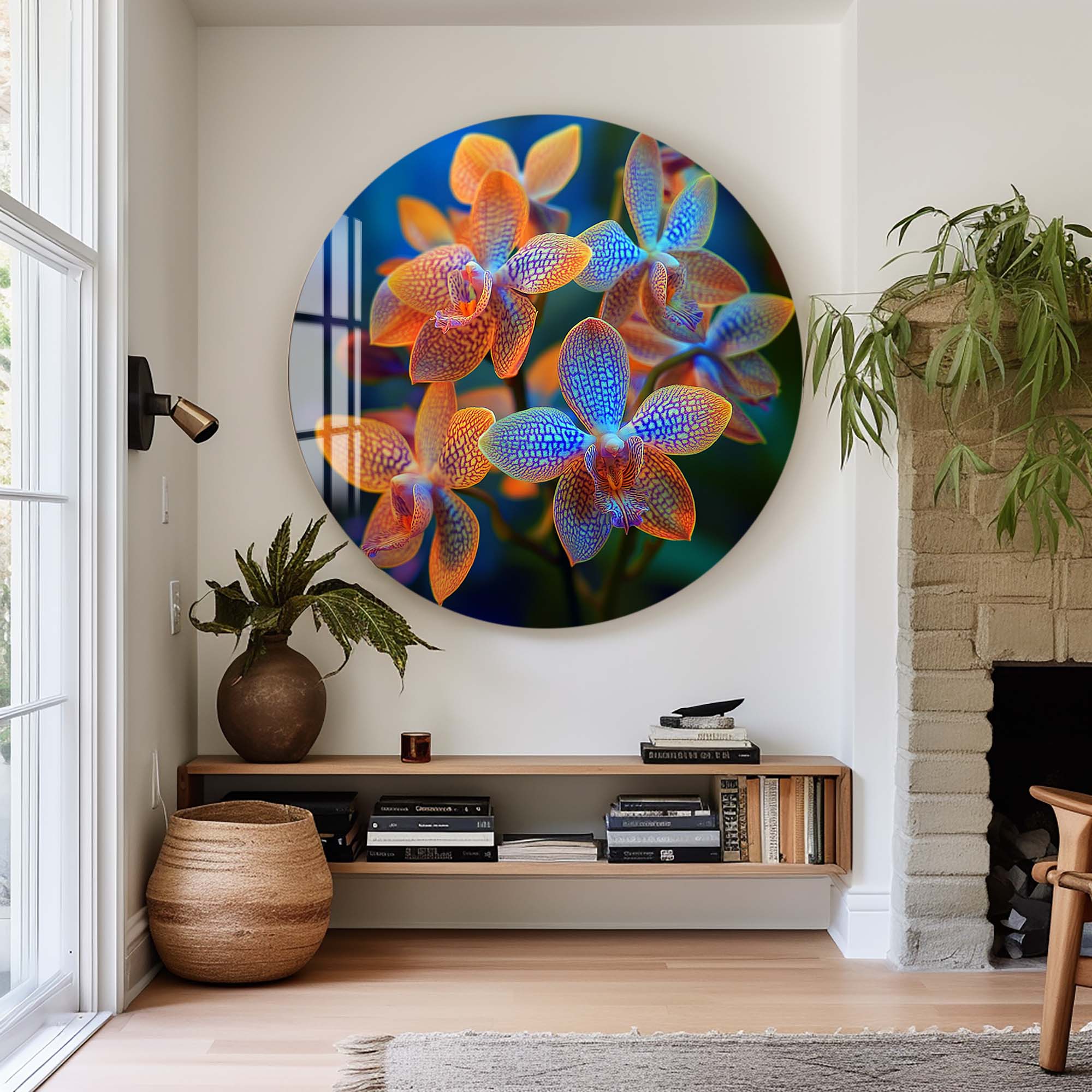 Elora - Rounded Glass Wall Art
