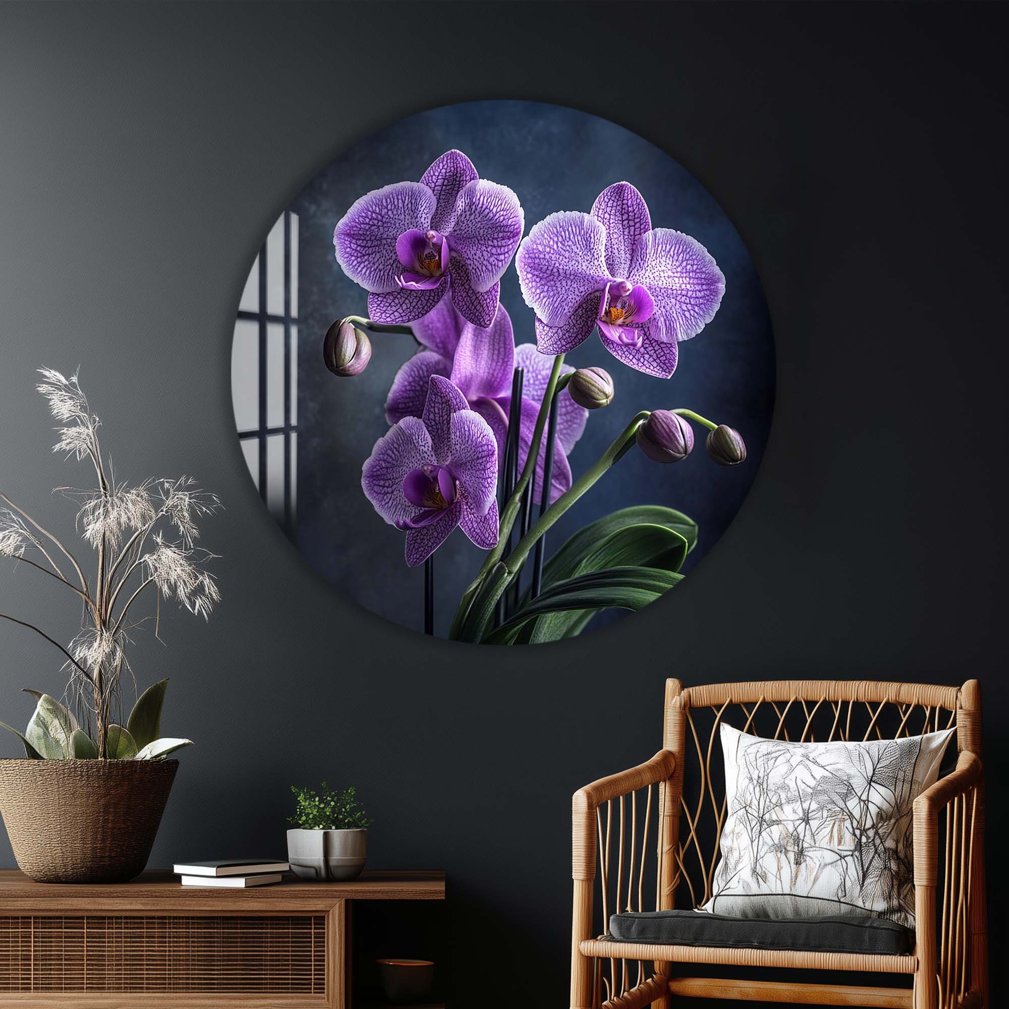 Artronauts Glass Print Roselle - Rounded Glass Wall Art