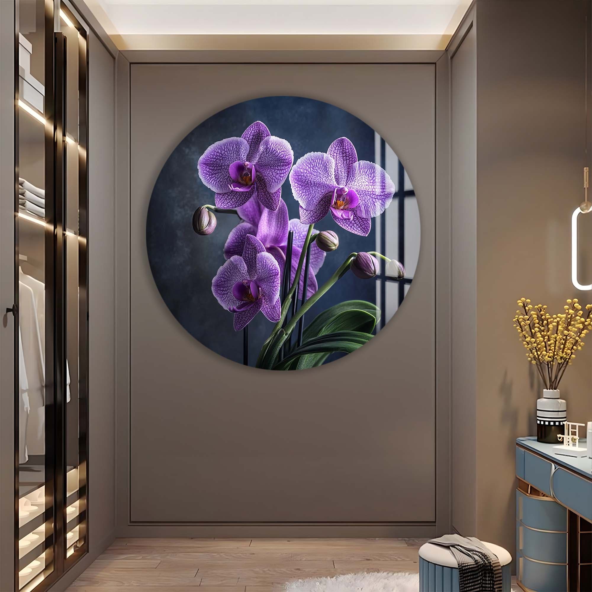 Artronauts Glass Print Roselle - Rounded Glass Wall Art