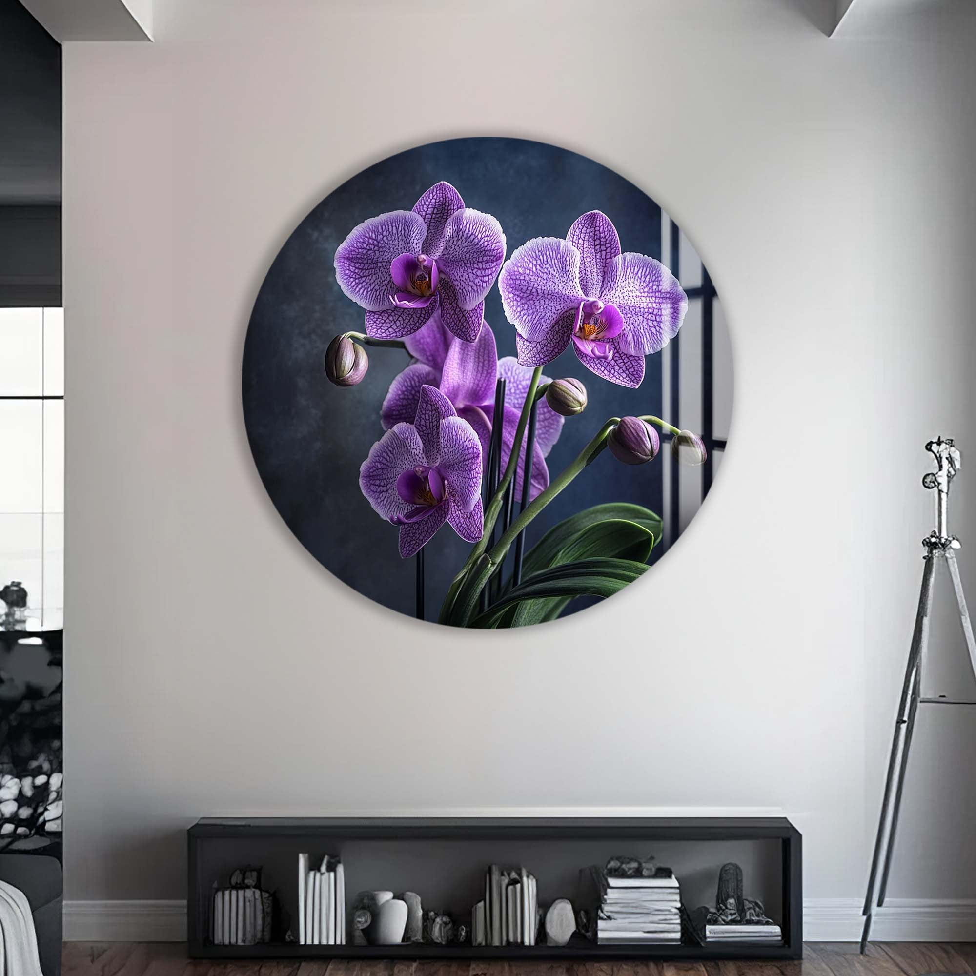 Roselle - Rounded Glass Wall Art
