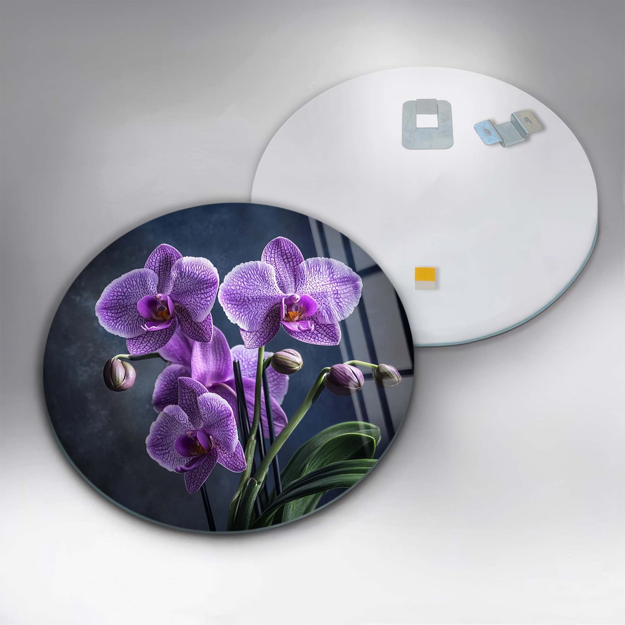 Roselle - Rounded Glass Wall Art