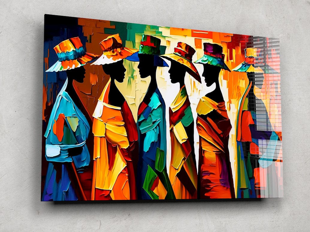 Artronauts Glass Print Colourful Ladies