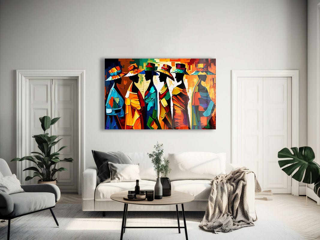 Artronauts Glass Print Colourful Ladies