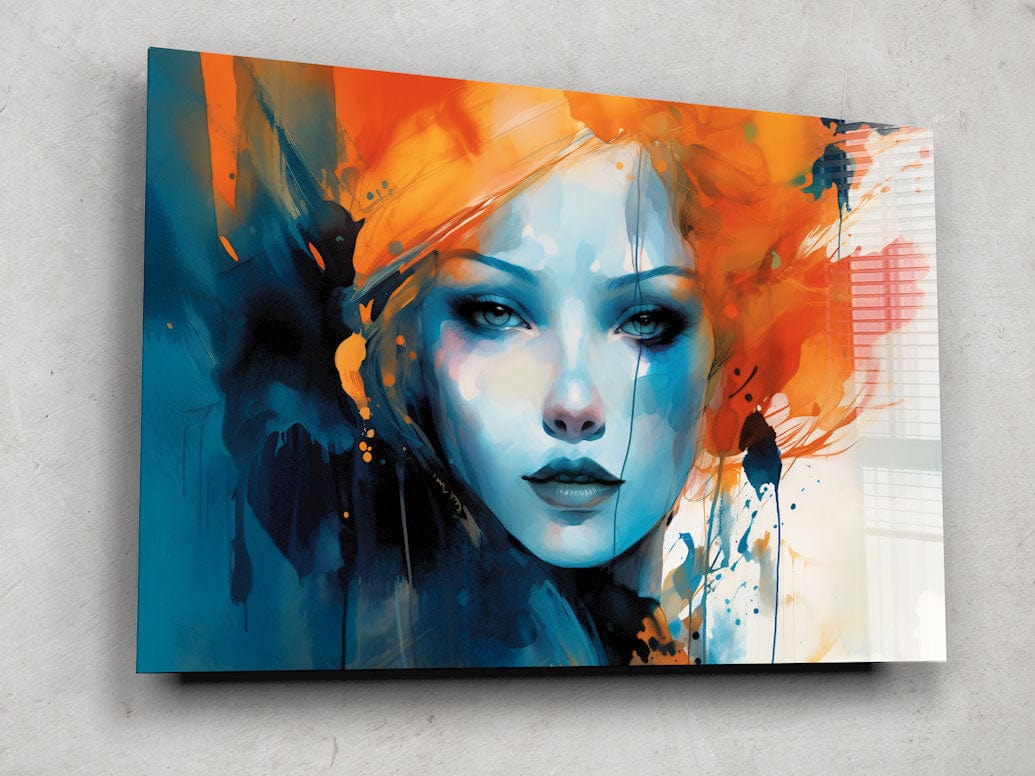 Artronauts Glass Print Red Hair
