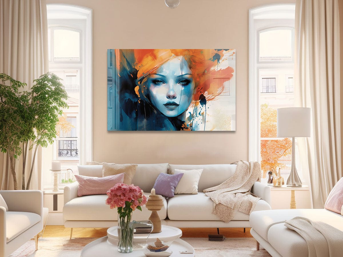 Artronauts Glass Print Red Hair