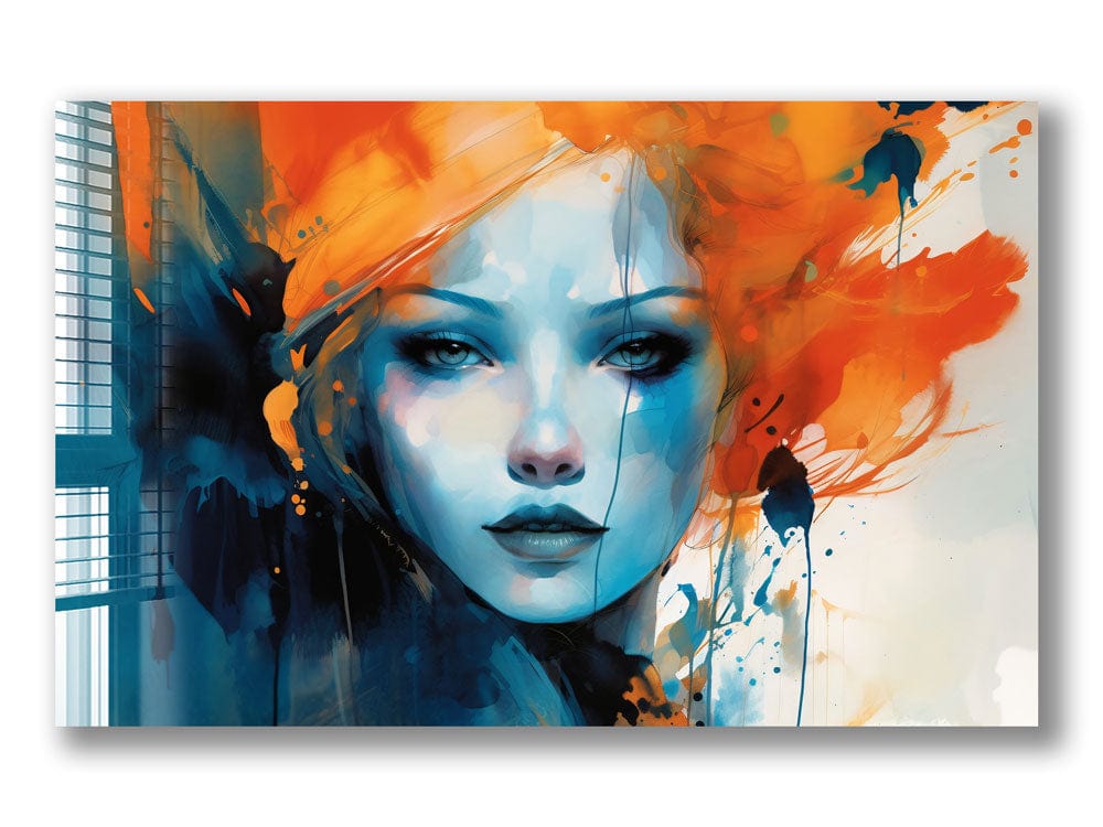 Artronauts Glass Print Red Hair