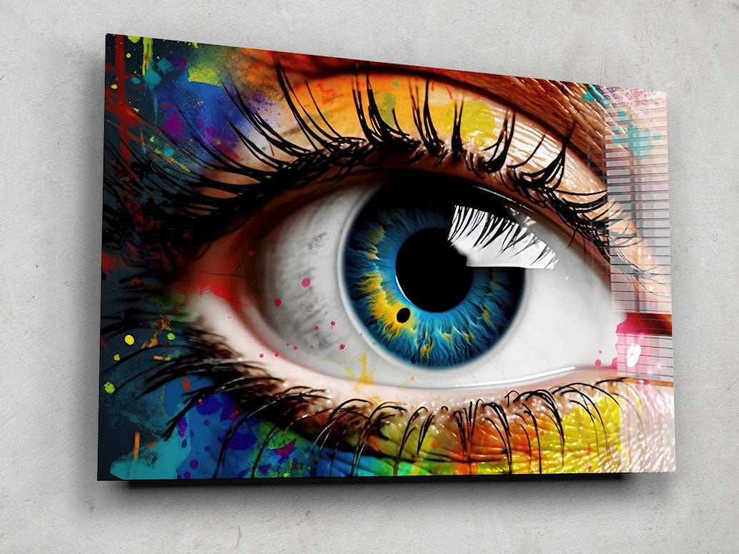 Artronauts Glass Print Colourful Eye
