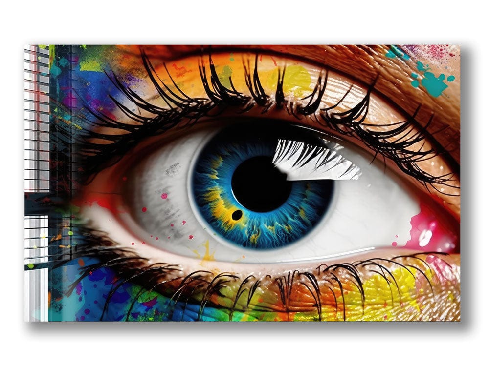 Artronauts Glass Print Colourful Eye