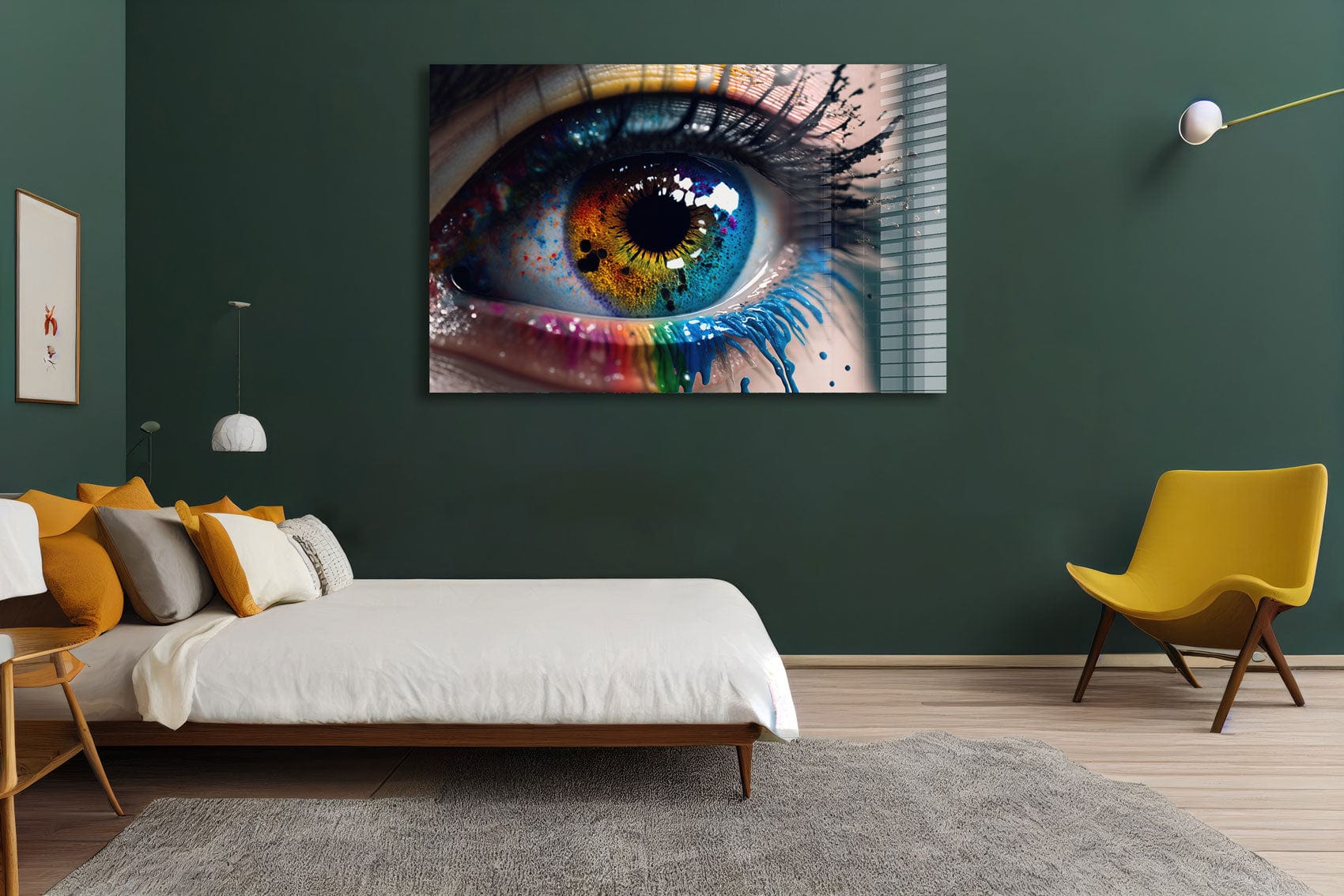 Artronauts Glass Print Colourful Eye II