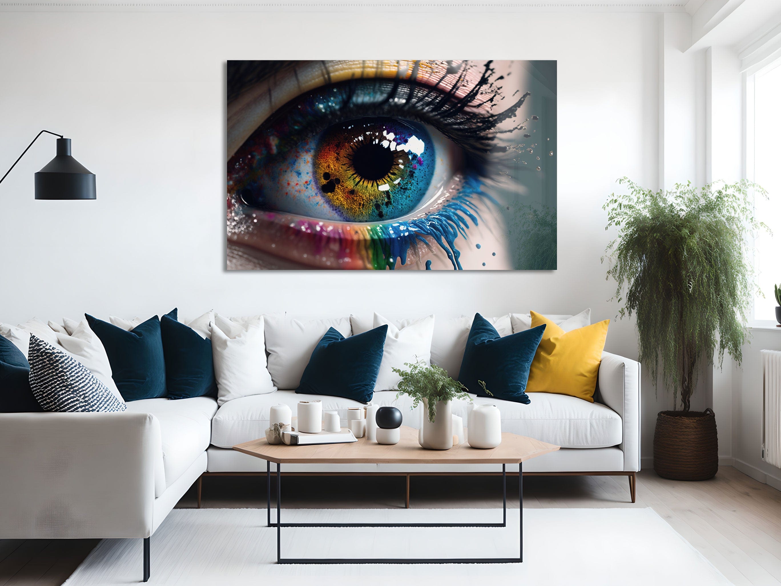 Artronauts Glass Print Colourful Eye II