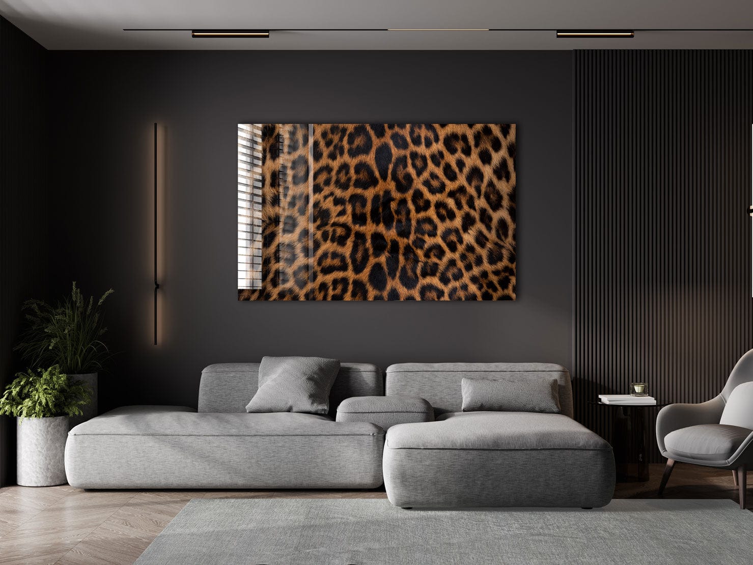 Artronauts Glass Print Leopard Fur