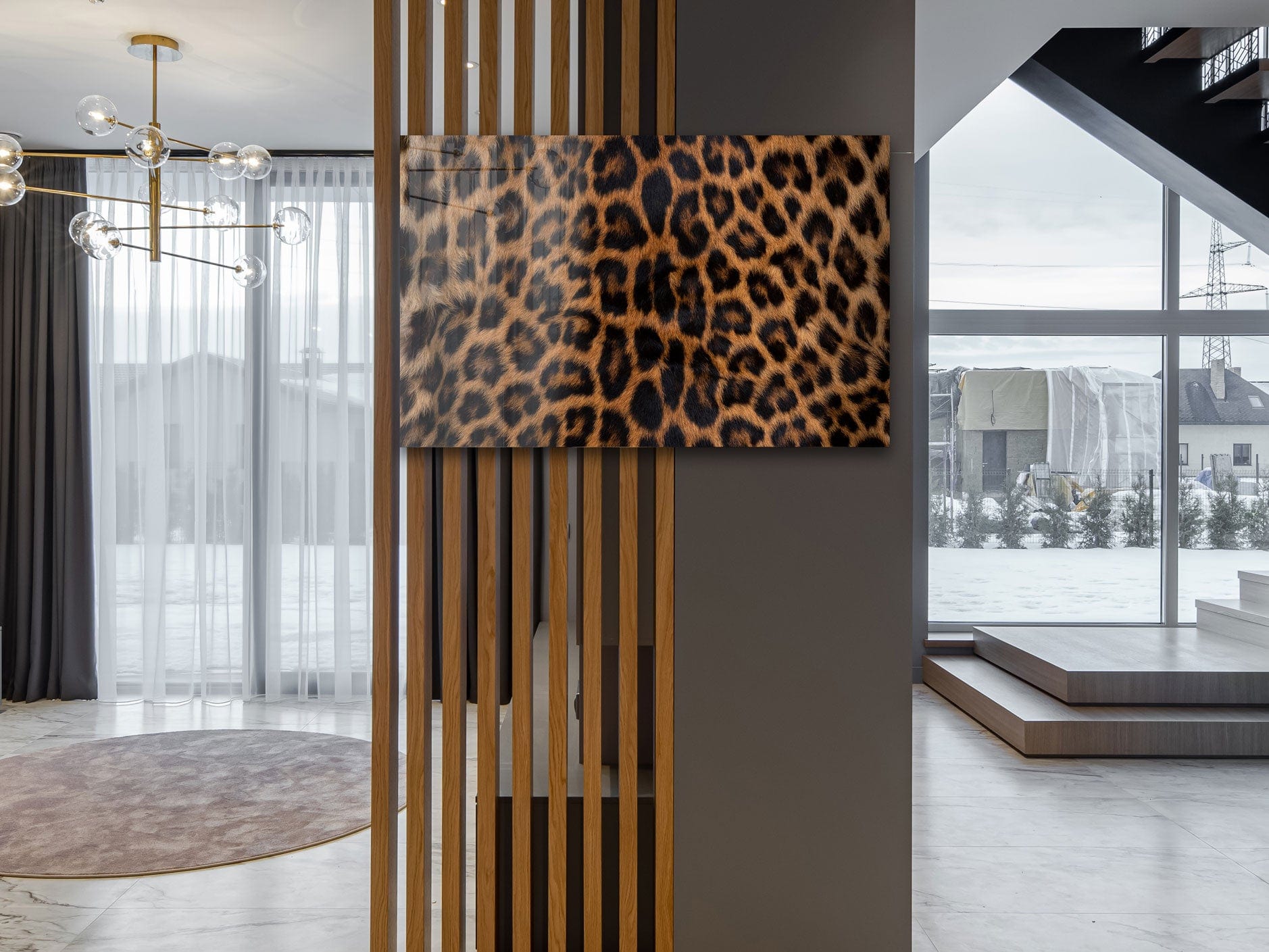 Artronauts Glass Print Leopard Fur