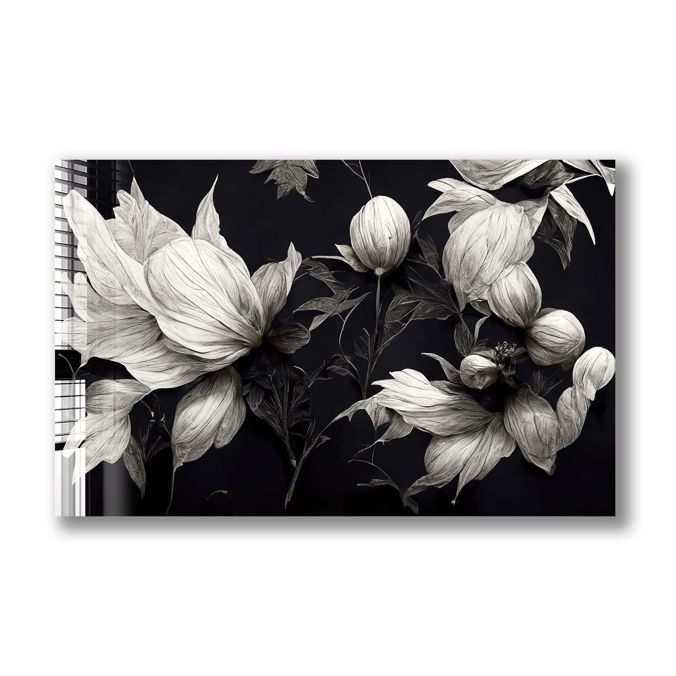 Artronauts Glass Print Flowers - Gothic