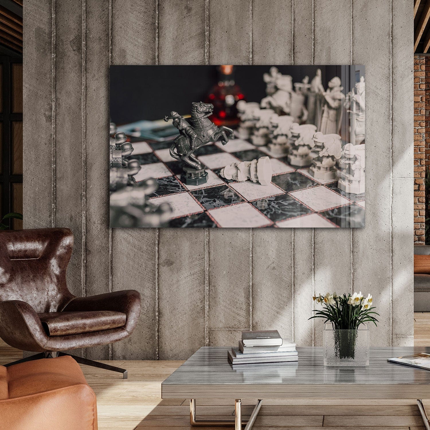 Artronauts Glass Print The Knight - Chess