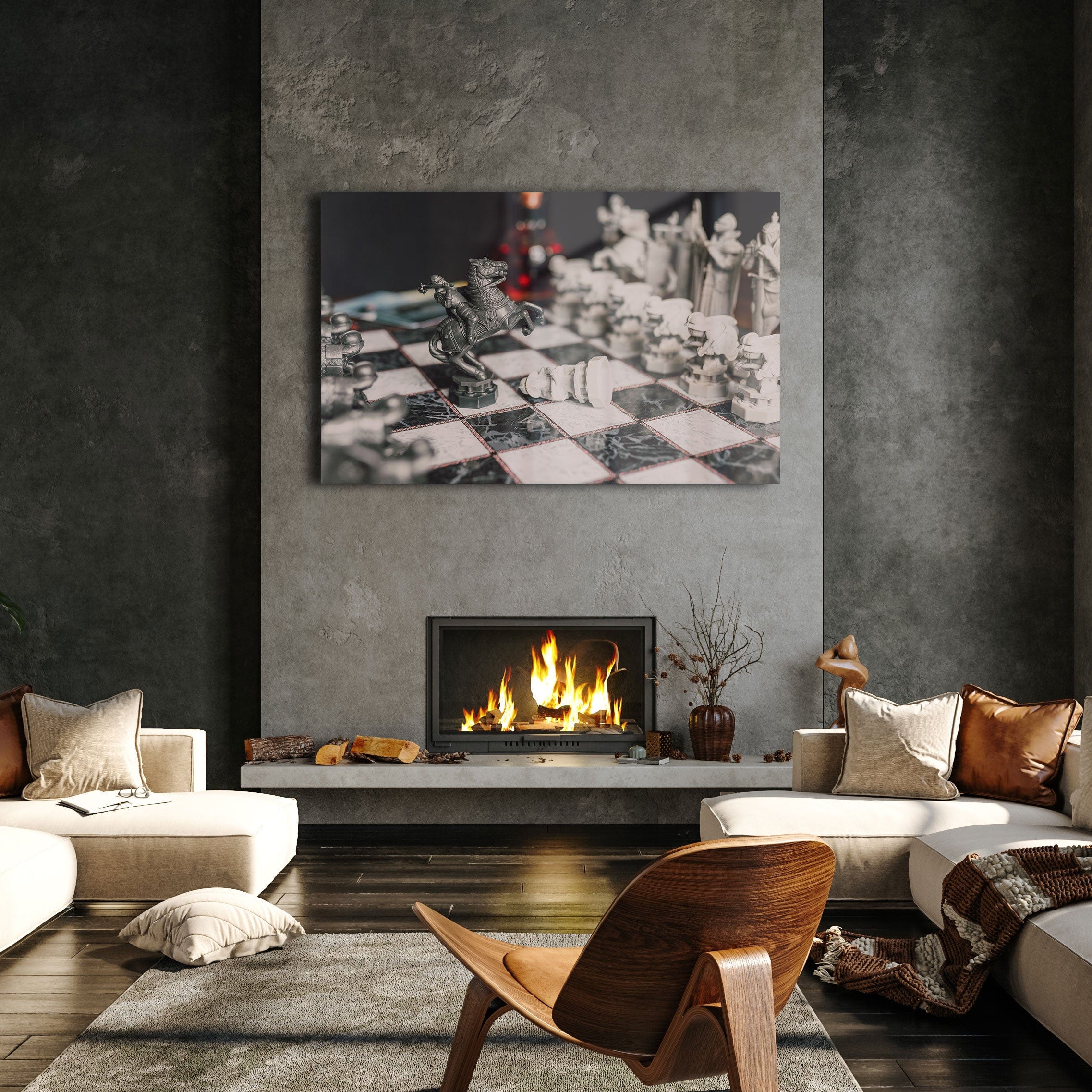 Artronauts Glass Print The Knight - Chess