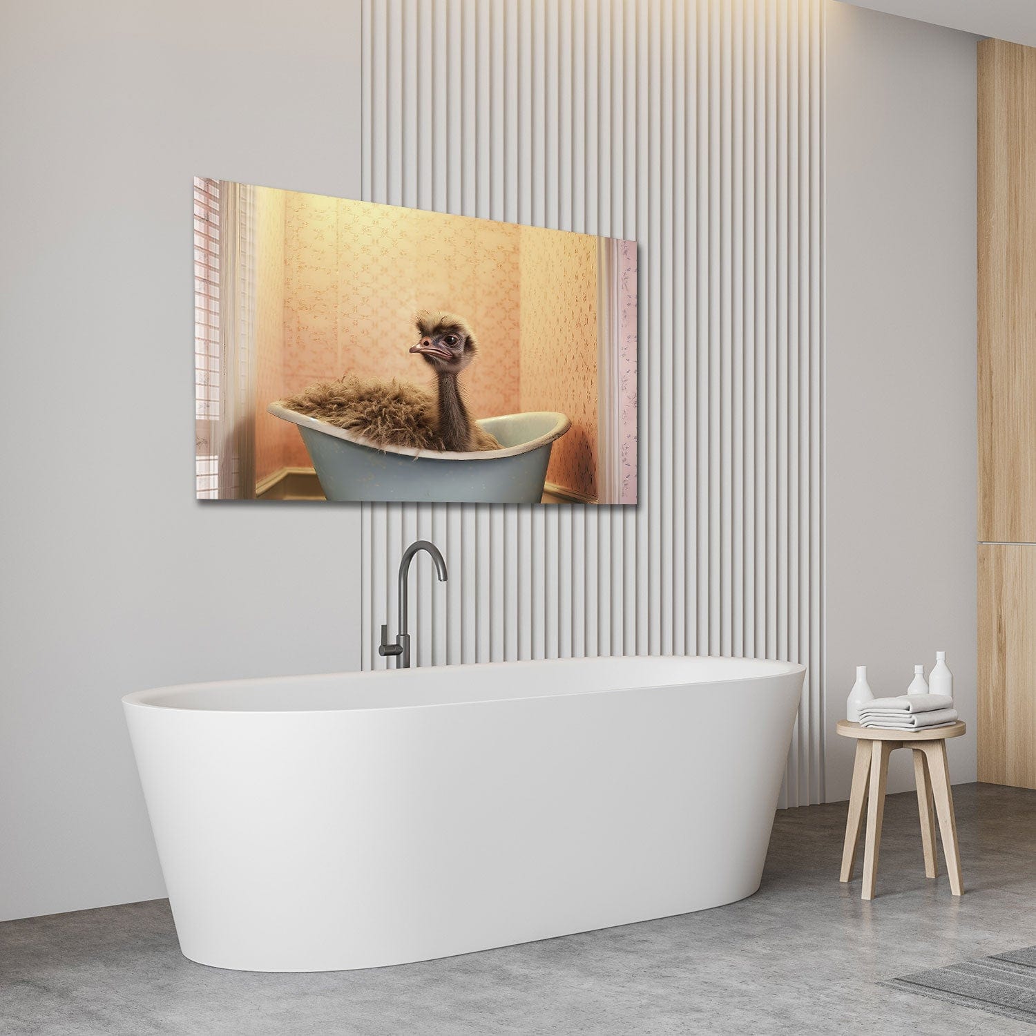 Artronauts Glass Print Bathtub Animal Duck