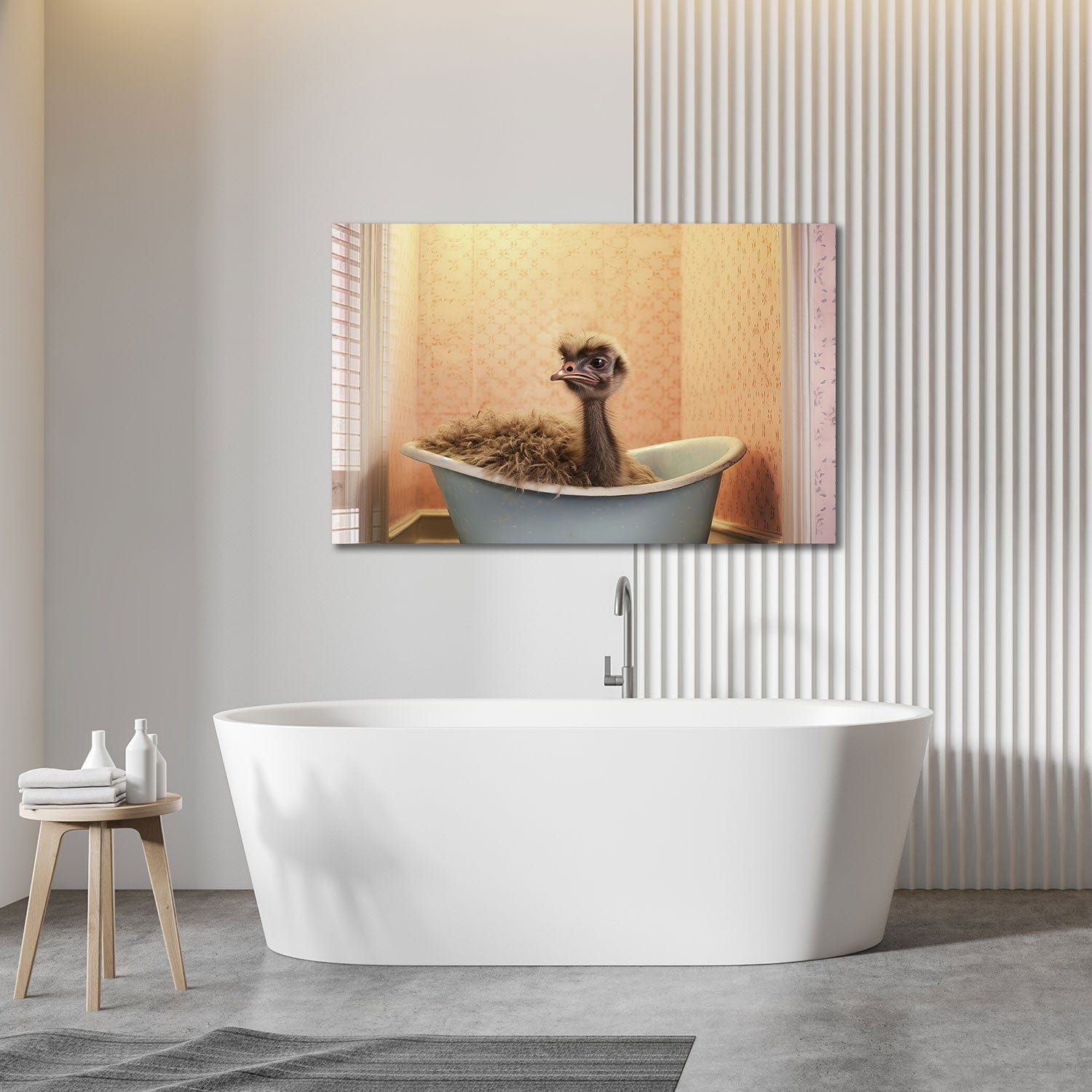 Artronauts Glass Print Bathtub Animal Duck