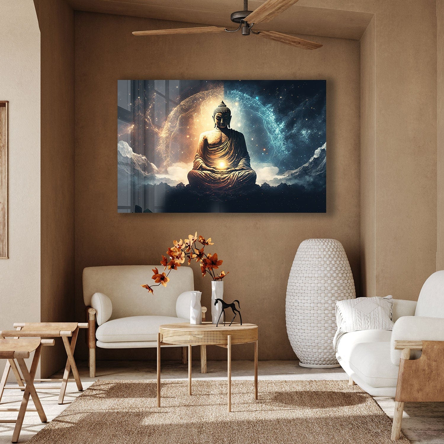 Artronauts Glass Print The Buddha Enlightenment