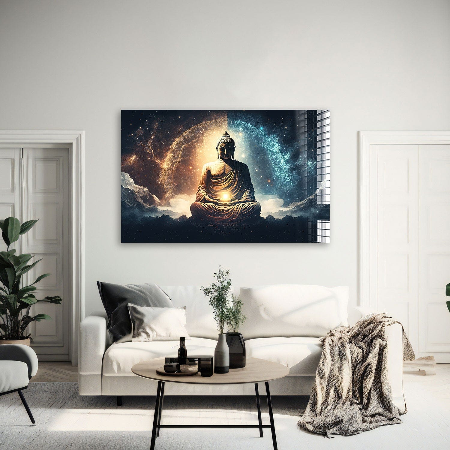 Artronauts Glass Print The Buddha Enlightenment