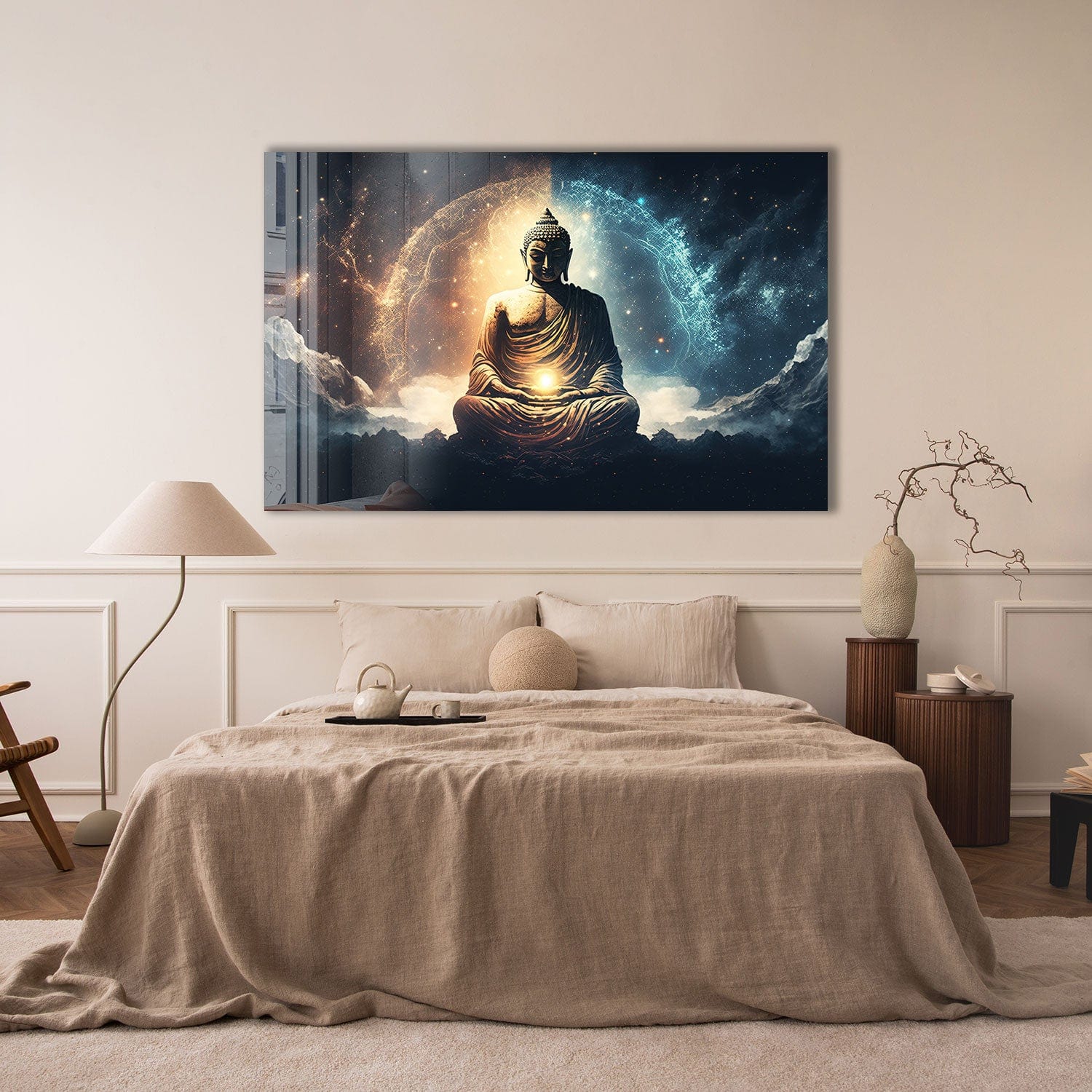 Artronauts Glass Print The Buddha Enlightenment